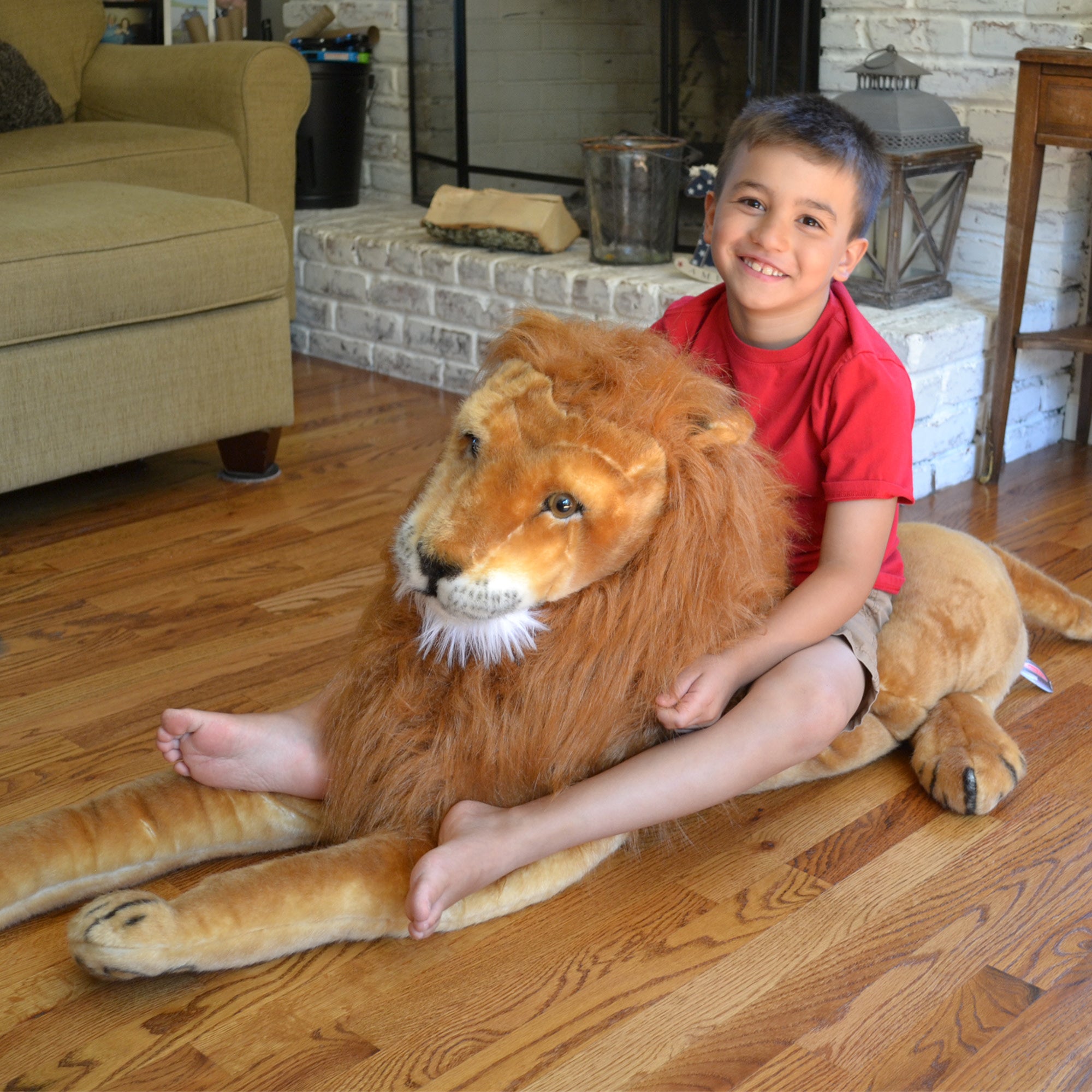 Melissa & Doug Lion Lifelike Plush Stuffed Animal - Image 7