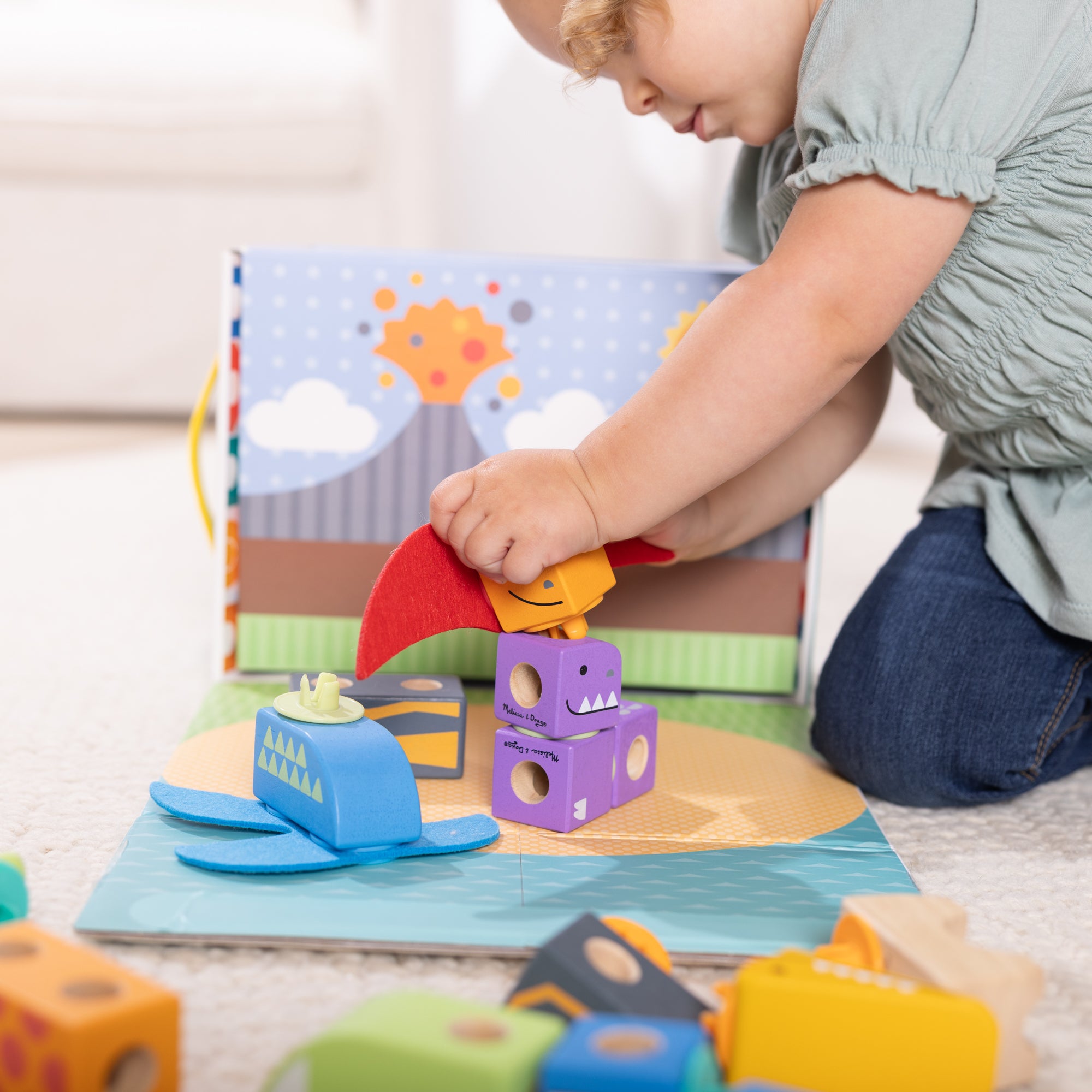 Melissa & Doug Blockables? Dinosaur Play Set - Image 6