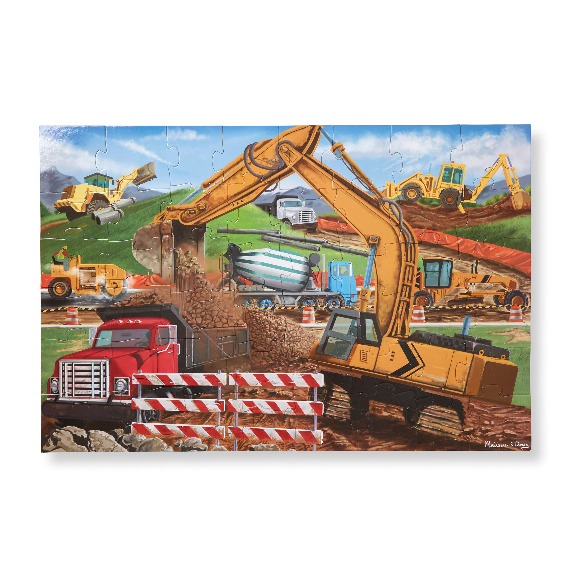 Melissa & Doug Building Site Floor Puzzle - 48 Pieces - Image 4