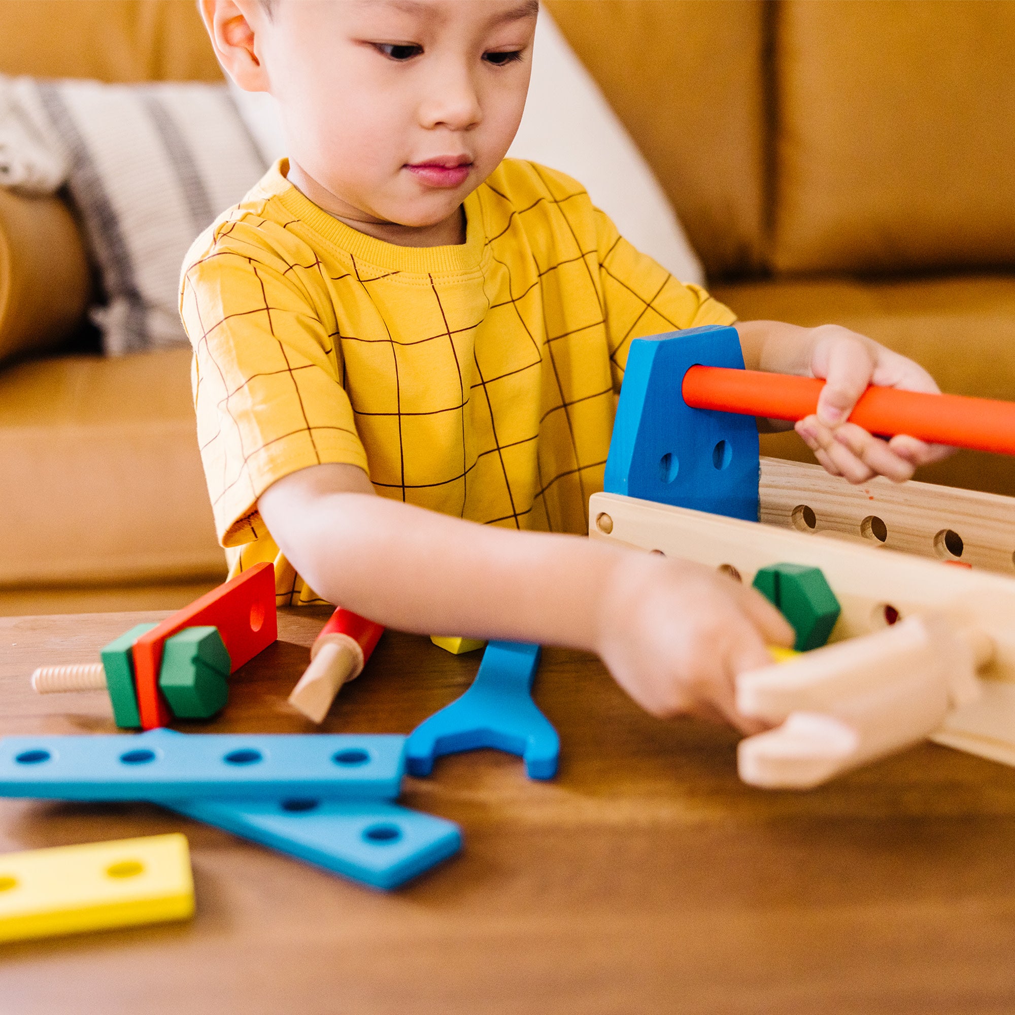 Melissa & Doug Wooden Take-Along Tool Kit - Image 8