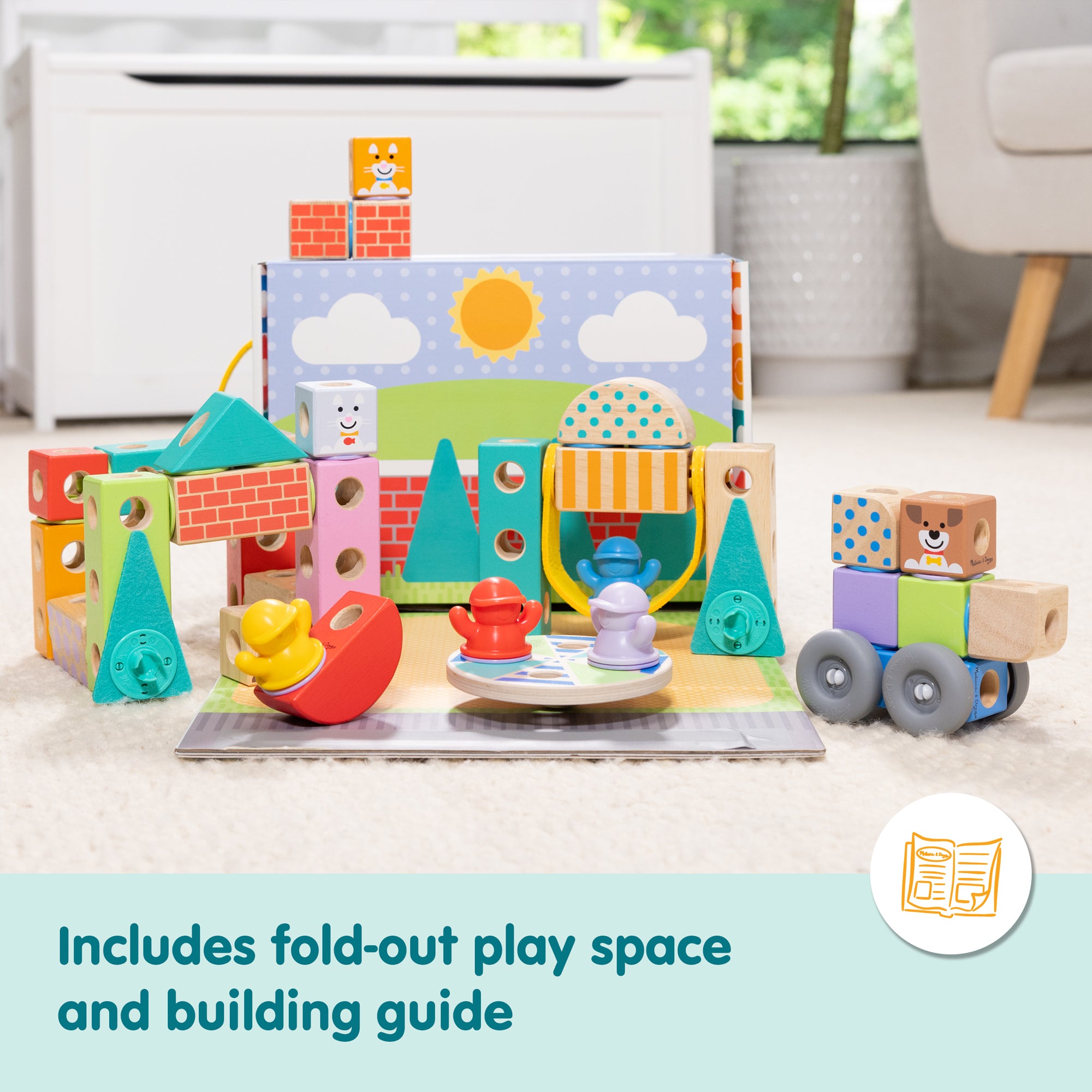 Melissa & Doug Blockables? All Around Town Gift Bundle - Image 10