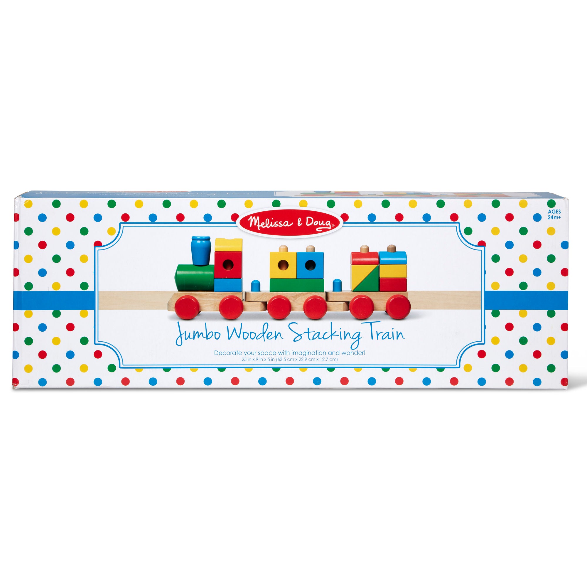 Melissa & Doug Jumbo Wooden Stacking Train ?C Classic - Image 3