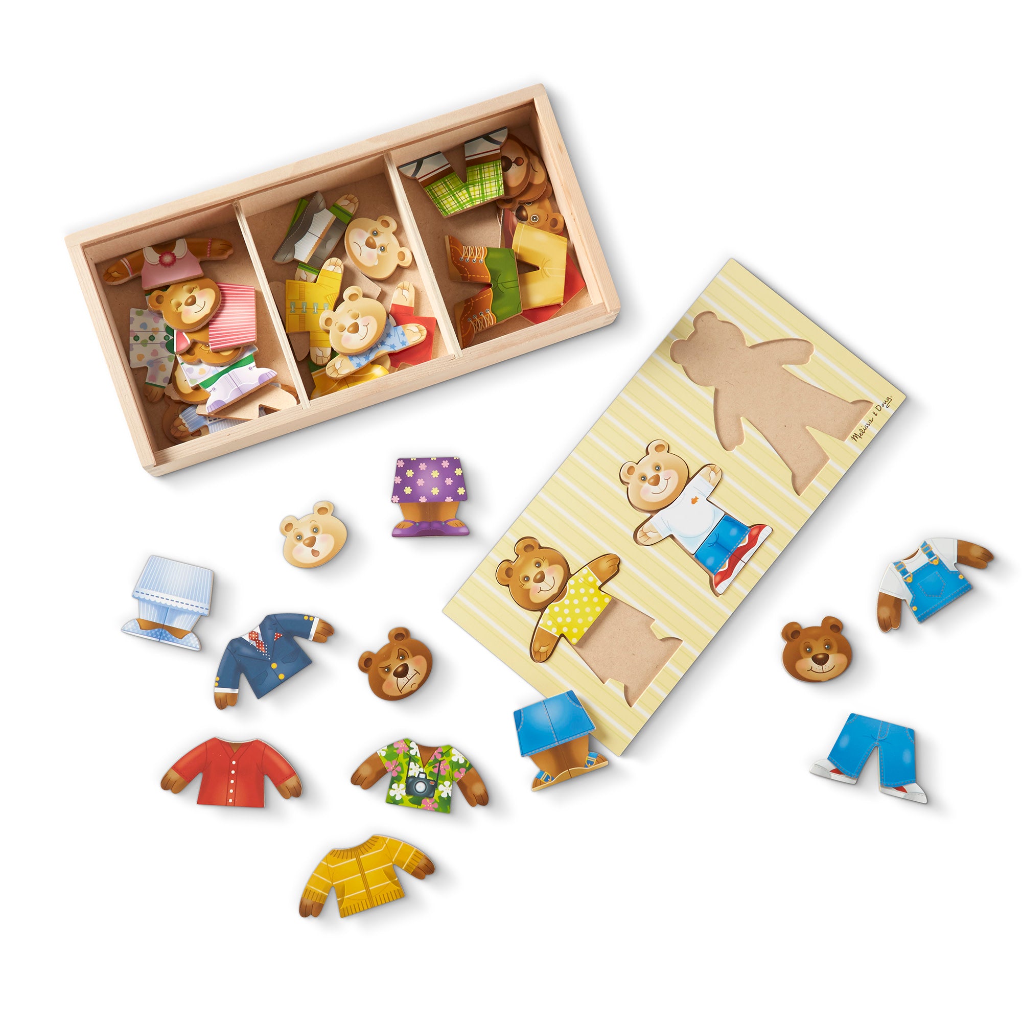 Melissa & Doug Bear Family Dress-Up Puzzle - 45 Pieces - Image 4