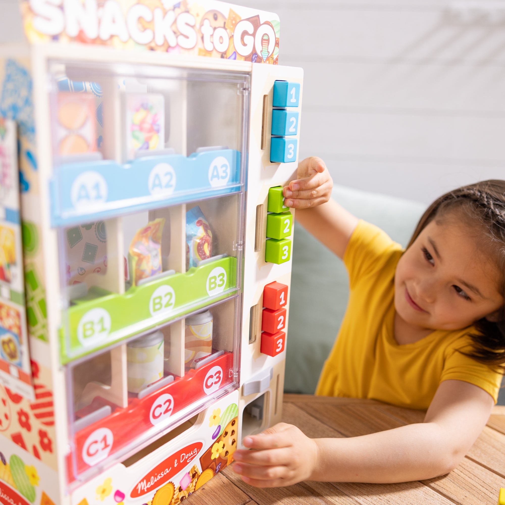 Melissa & Doug Sort, Stock, Select Wooden Vending Machine Play Set - Image 7