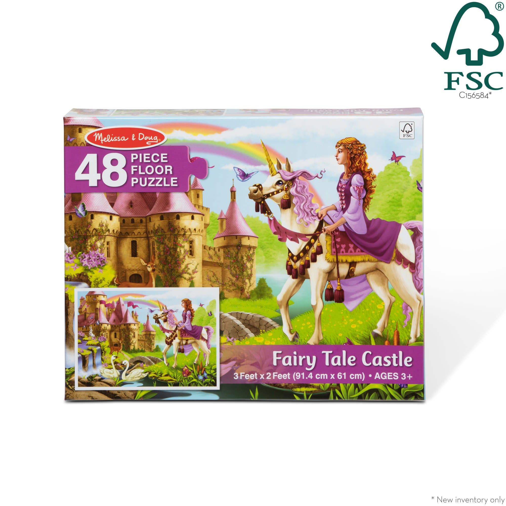 Melissa & Doug Fairy Tale Castle Floor Puzzle - 48 Pieces - Image 3