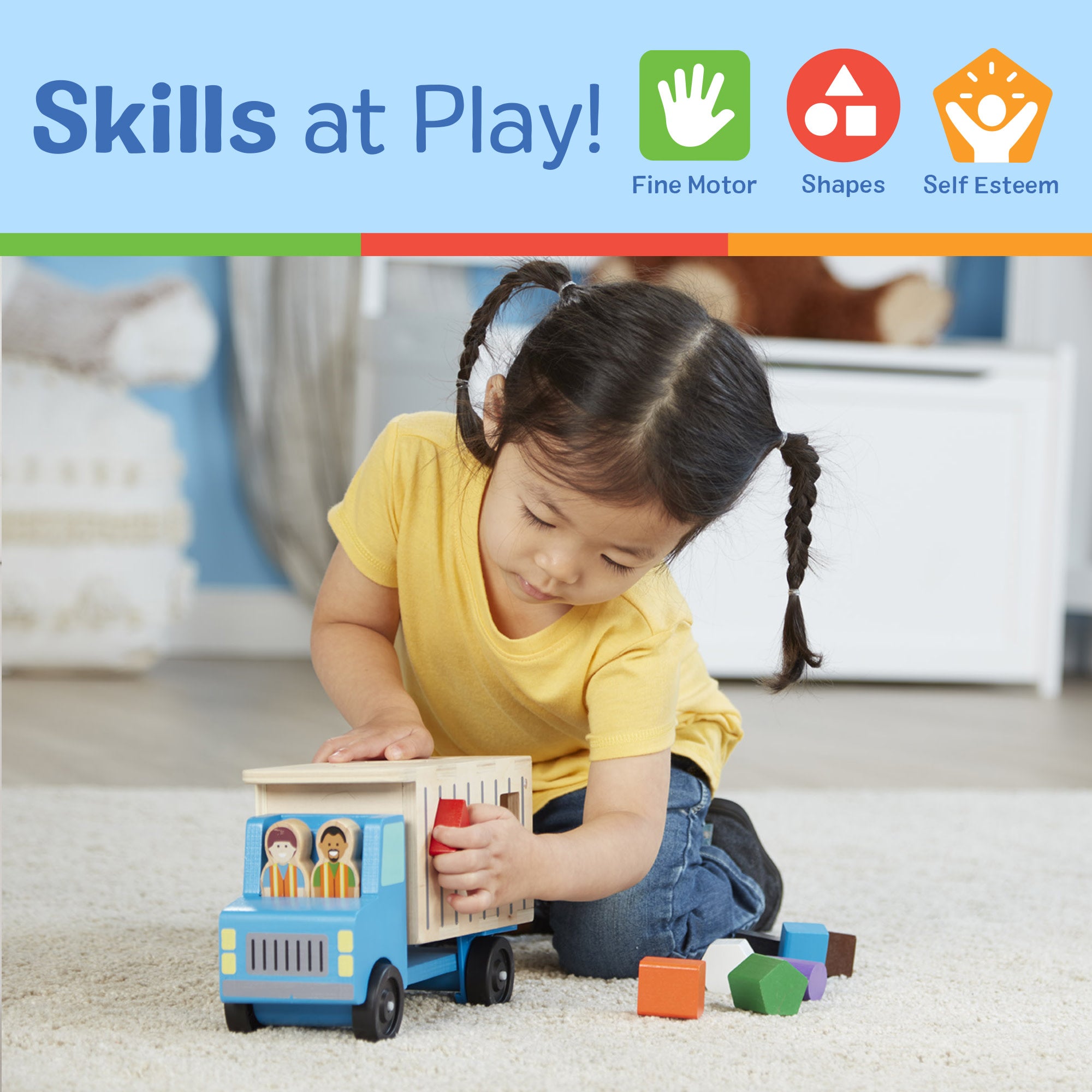 Melissa & Doug Shape-Sorting Dump Truck - Image 5