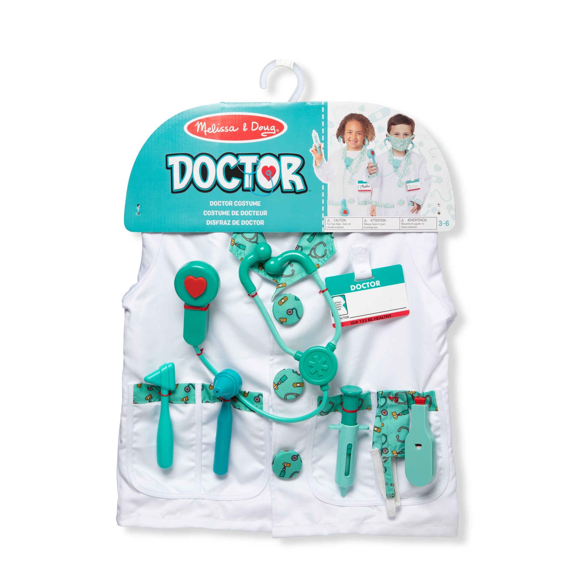 Melissa & Doug Doctor Costume Role Play Set - Image 3