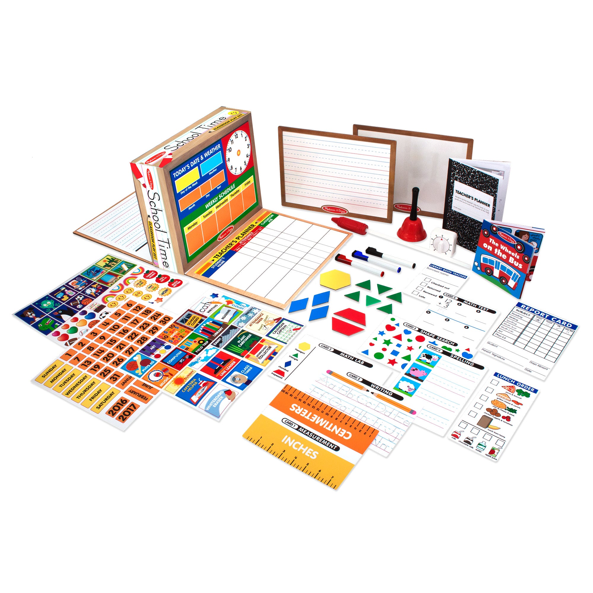 Melissa & Doug School Time! Classroom Play Set - Image 9