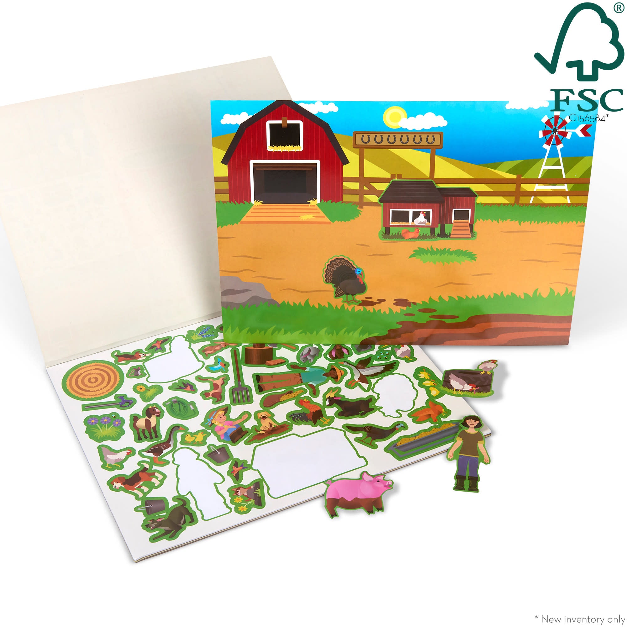 Melissa & Doug Reusable Sticker Pad - Farm - Image 3