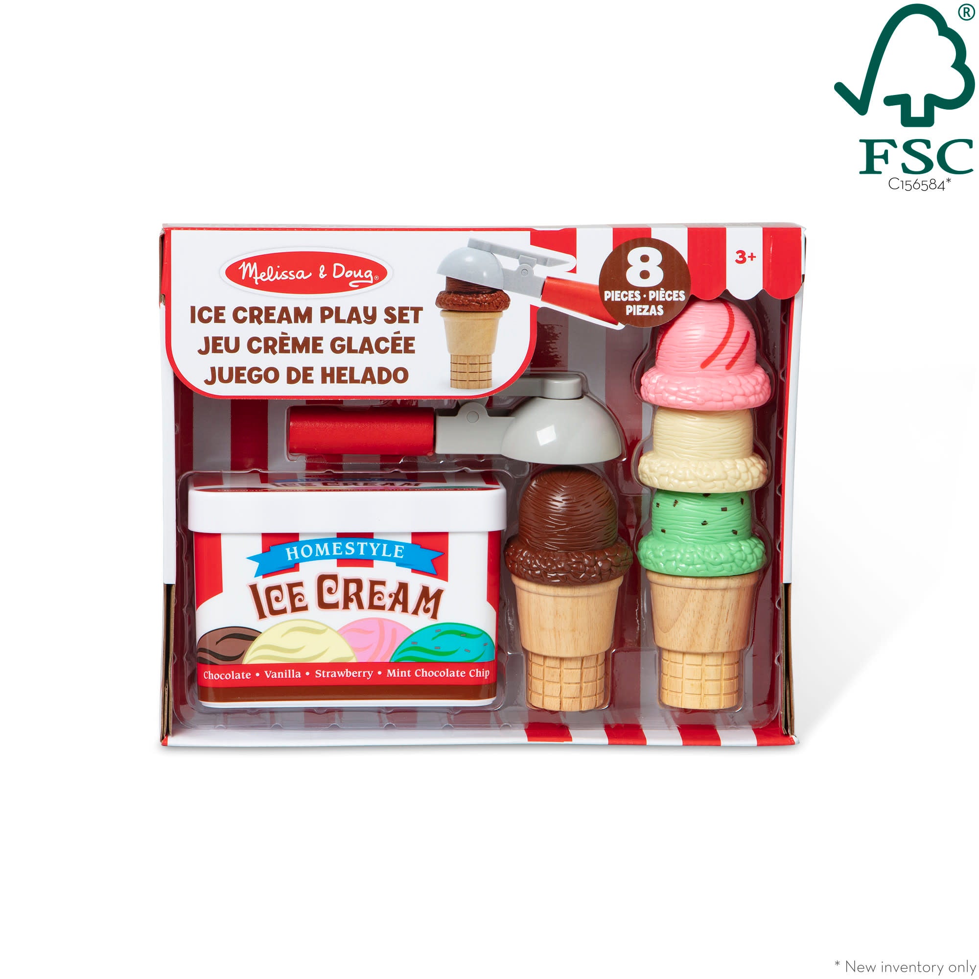 Melissa & Doug Scoop & Stack Ice Cream Cone Magnetic Play Set - Image 3