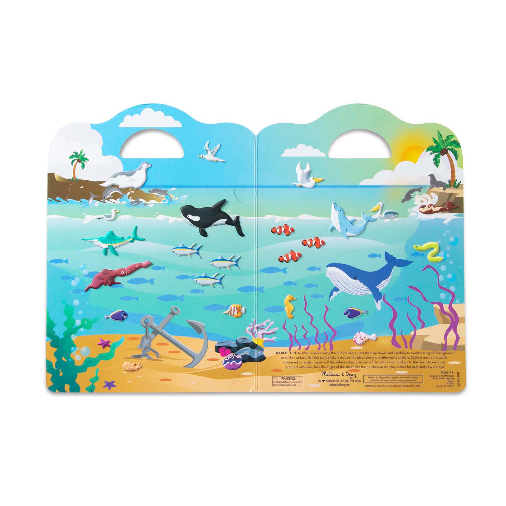 Melissa & Doug Puffy Sticker Play Set - Ocean - Image 6
