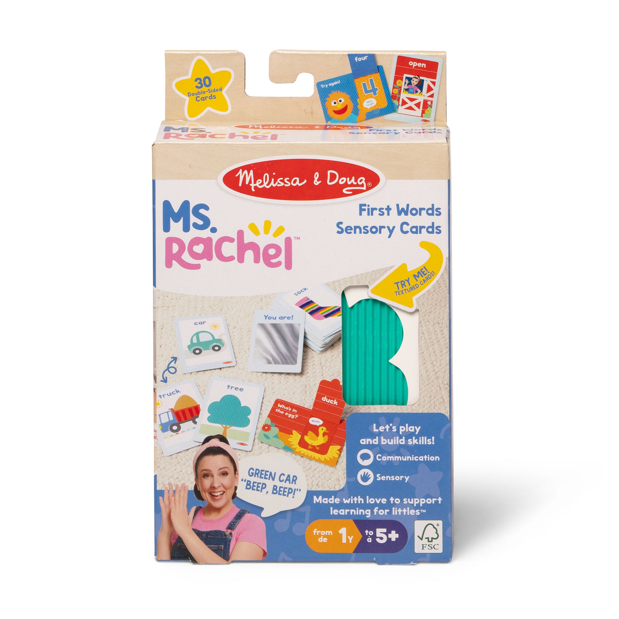 Melissa & Doug Ms. Rachel? First Words Sensory Cards - Image 3