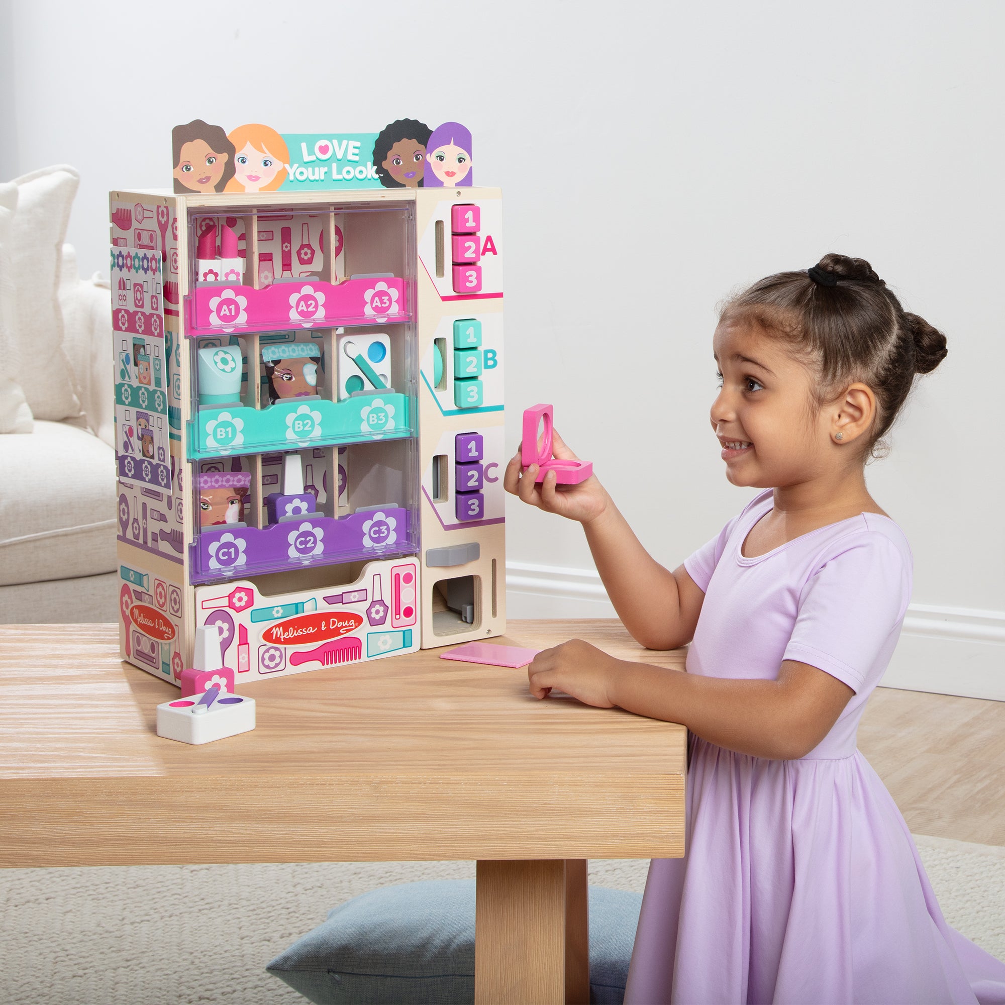 Melissa & Doug Sort, Stock, Select Beauty Kiosk Play Set - Image 2