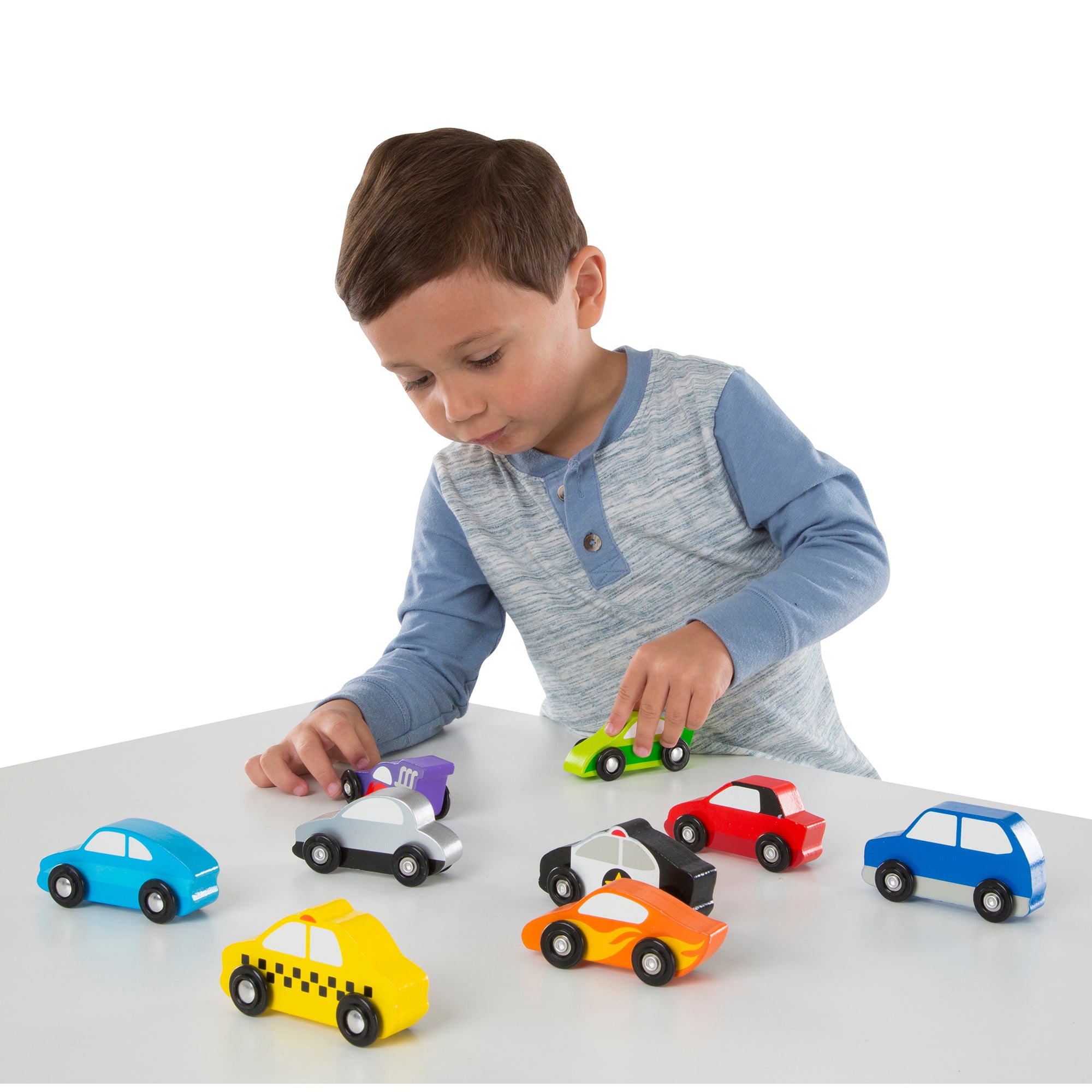 Melissa & Doug Wooden Vehicle Set - Image 8
