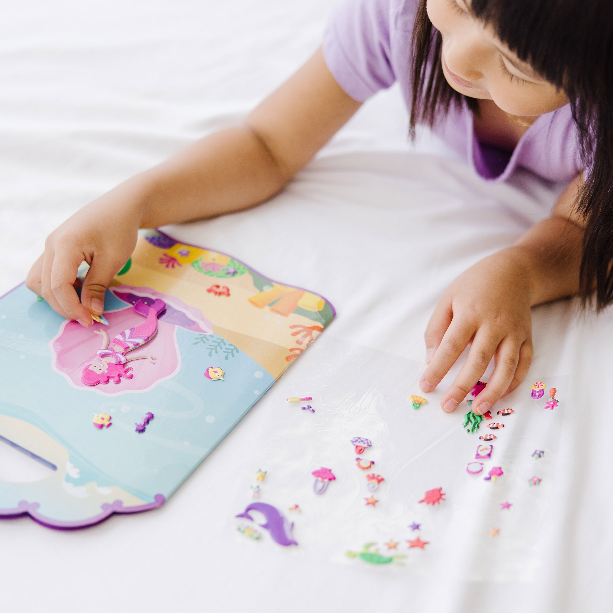 Melissa & Doug Puffy Sticker Play Set - Mermaid - Image 2