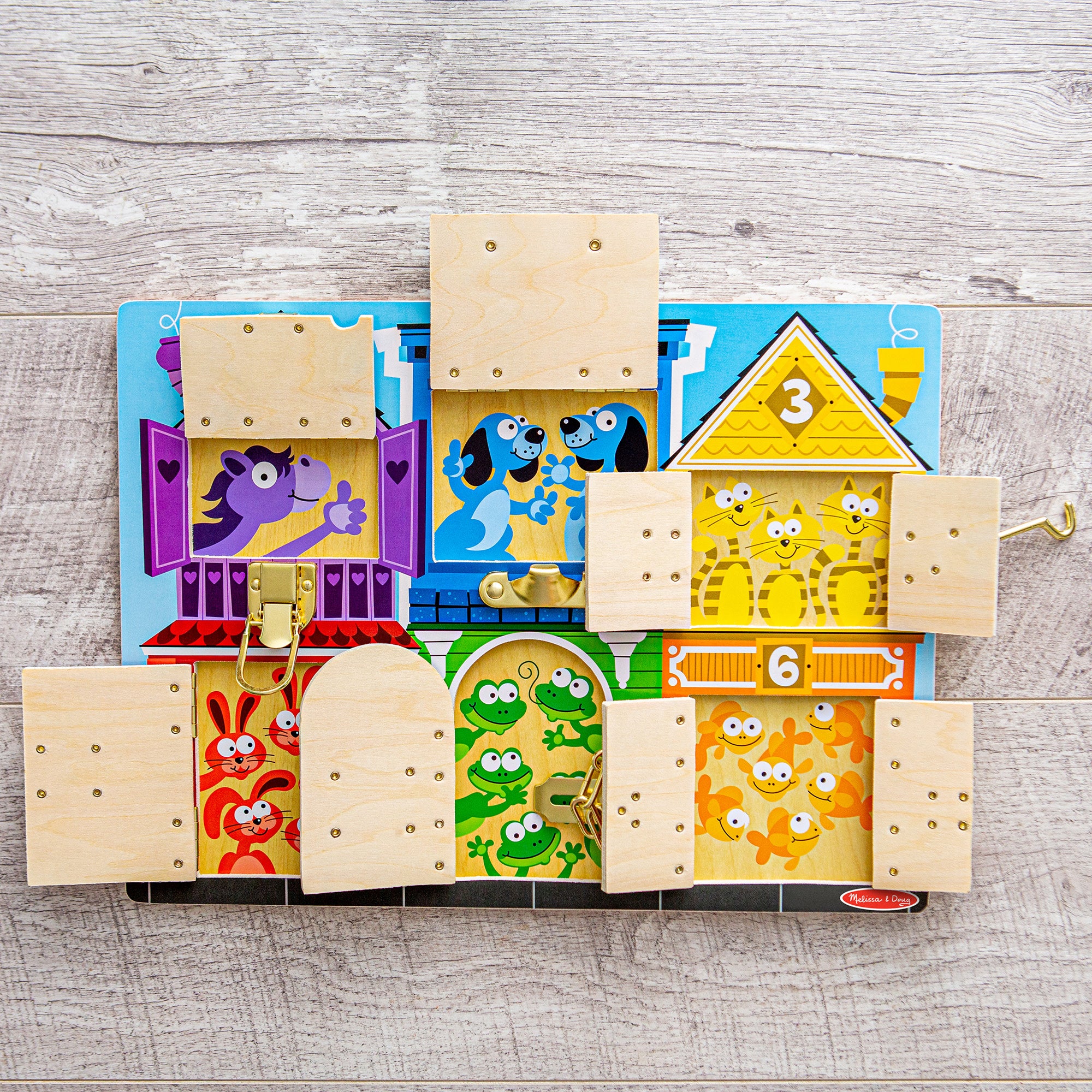 Melissa & Doug Wooden Latches Board - Image 9