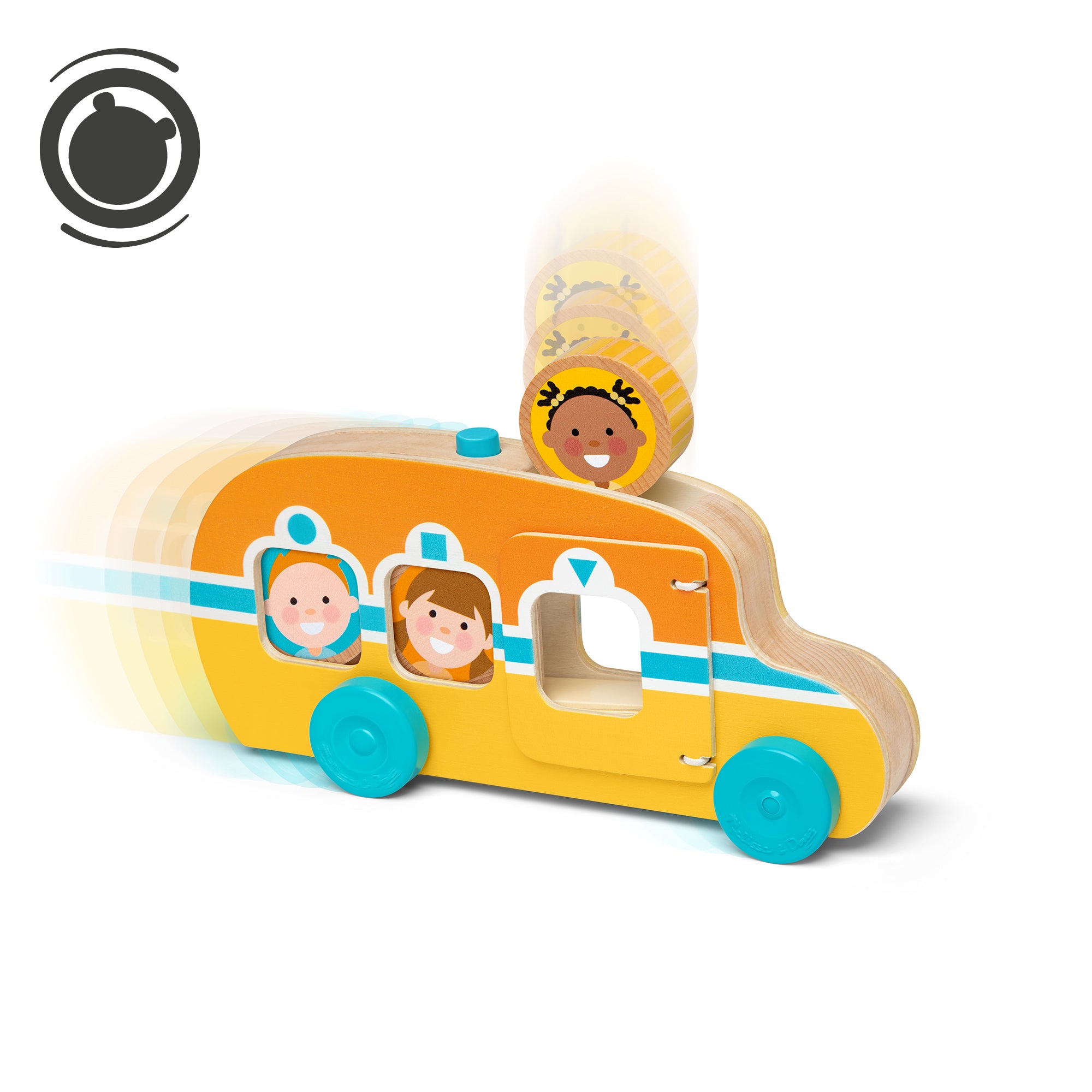 Melissa & Doug GO Tots Roll & Ride Bus