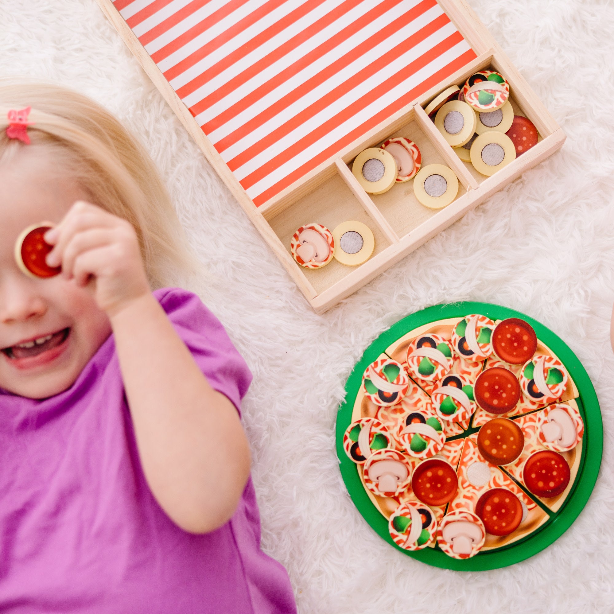 Melissa & Doug Wooden Pizza Party Play Set - Image 6