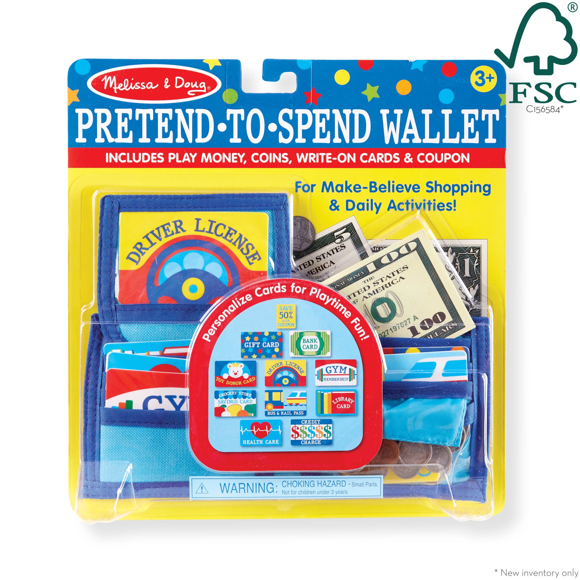 Melissa & Doug Pretend-to-Spend Wallet - Image 3