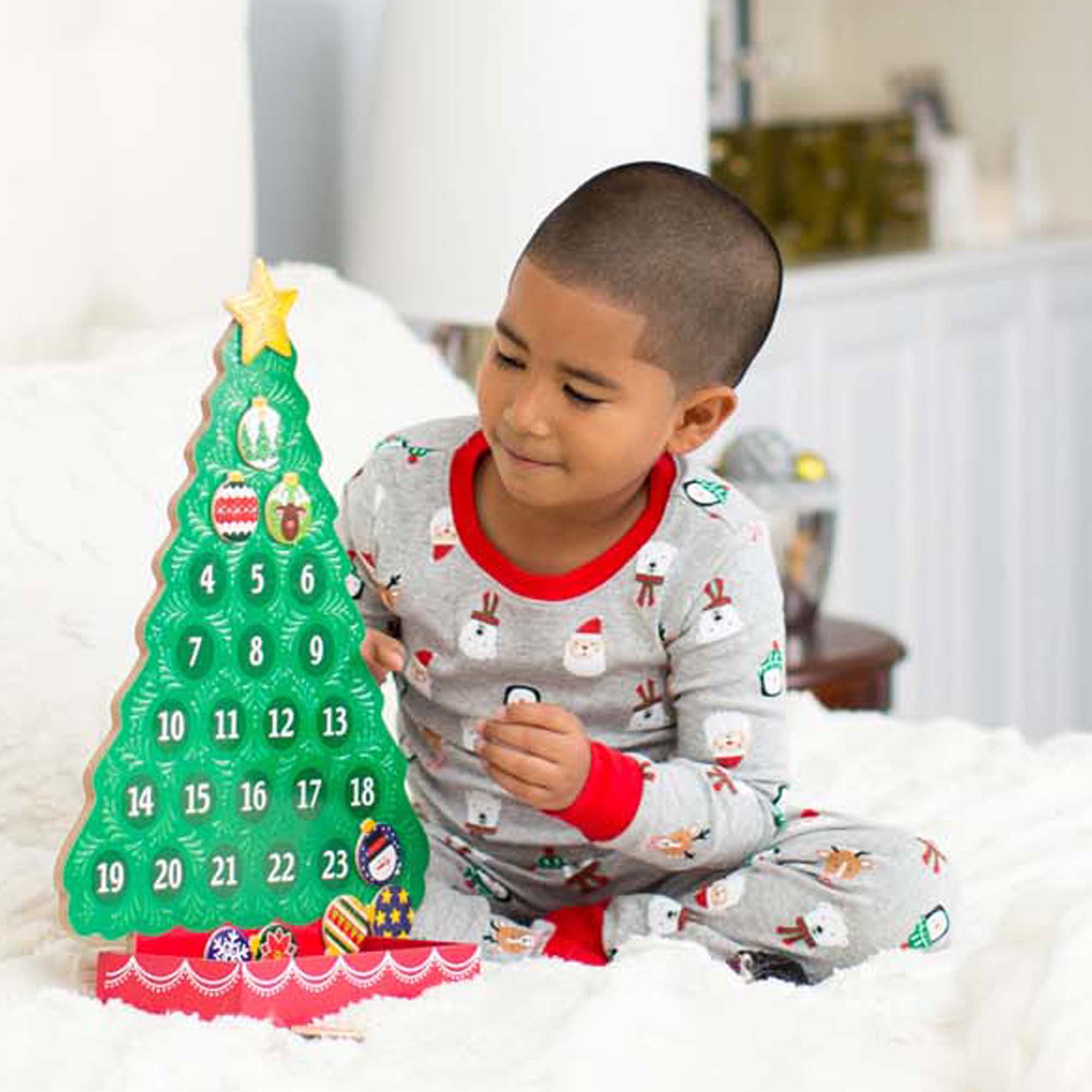 Melissa & Doug Countdown to Christmas Wooden Seasonal Calendar - Image 2