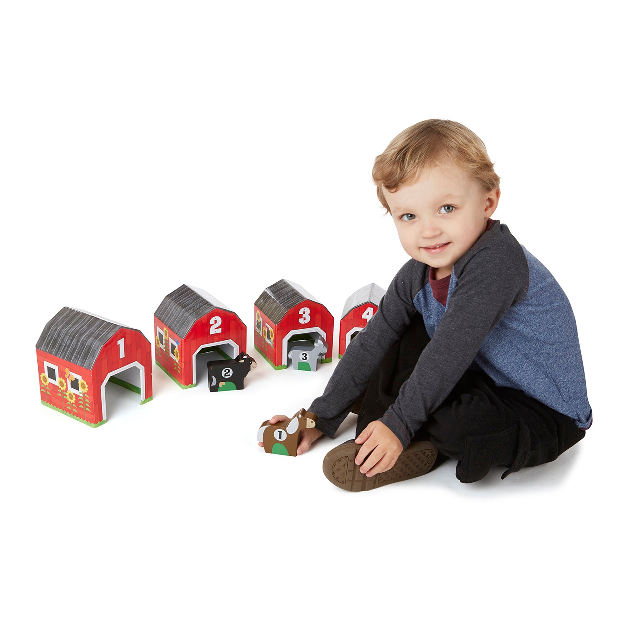 Melissa & Doug Nesting & Sorting Barns & Animals - Image 8