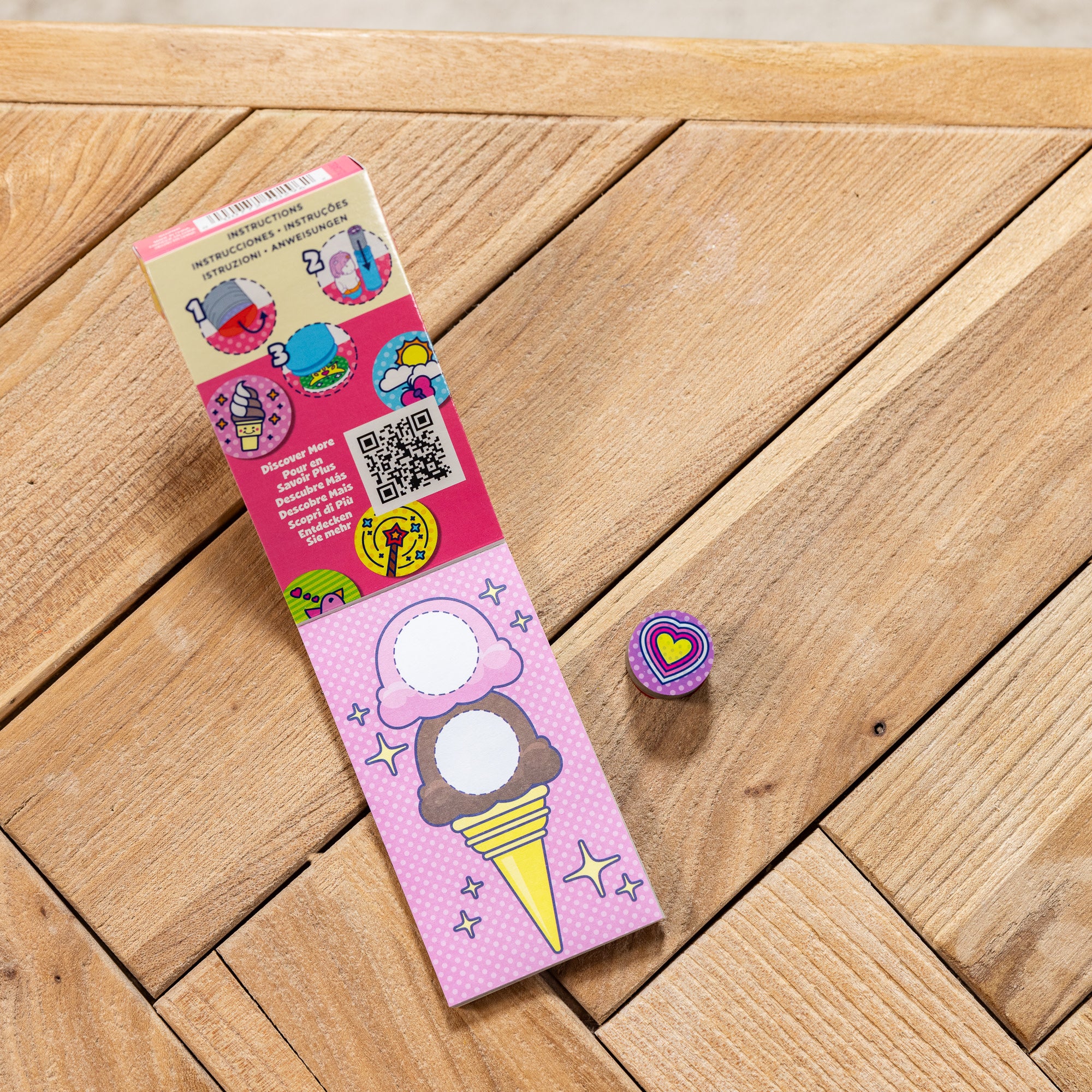 Melissa & Doug Sticker WOW!? Mini Activity Pad & Refill Stickers - Favorite Things (200+ Stickers, Stamper Not Included) - Image 8