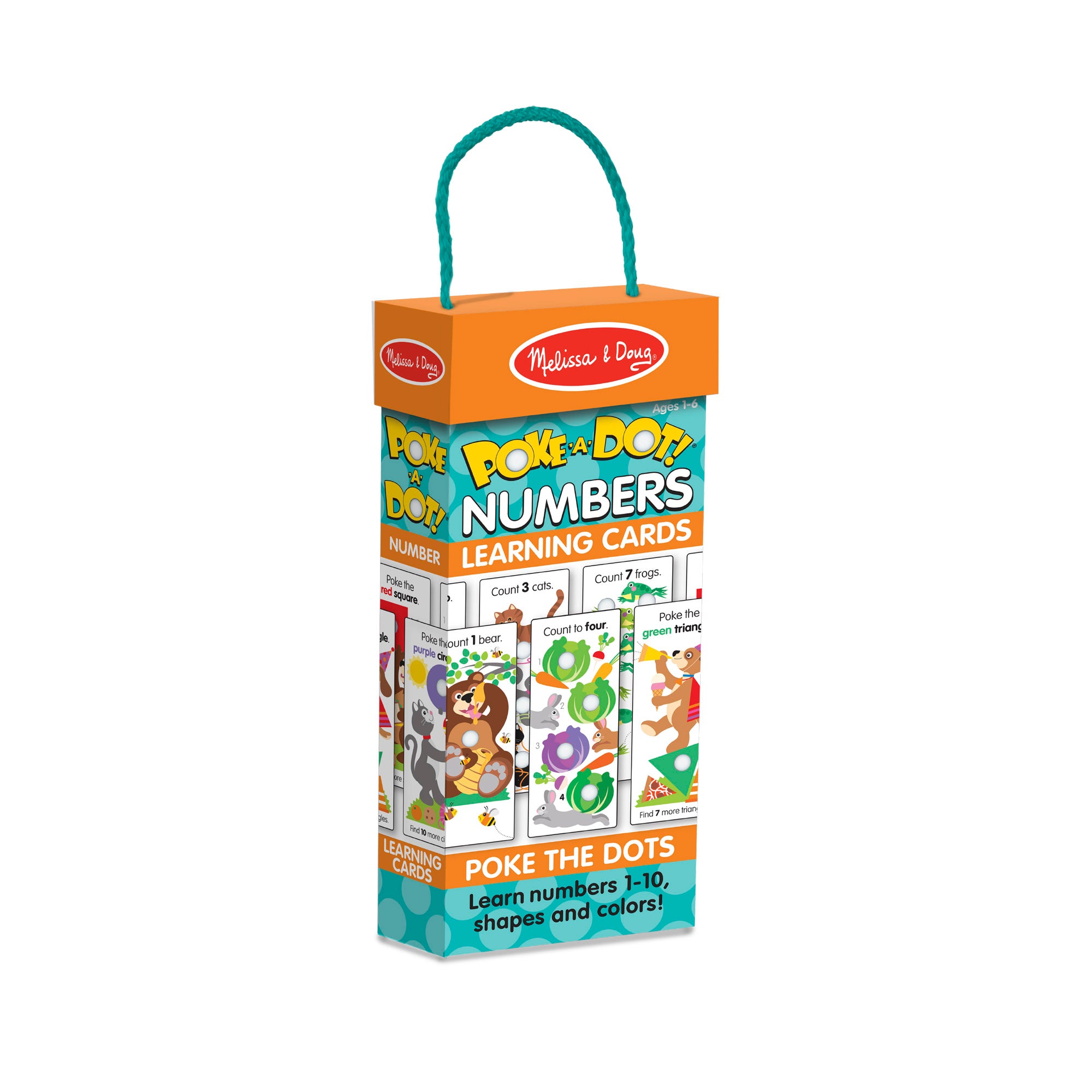 Melissa & Doug Poke-A-Dot Jumbo Number Learning Cards - Image 3