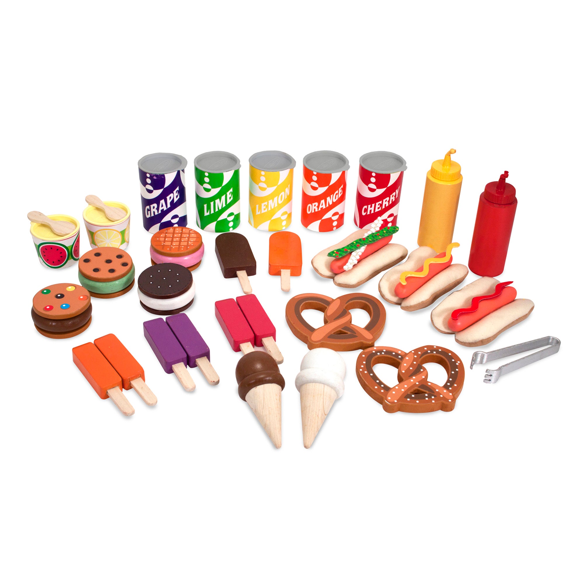 Melissa & Doug Snacks & Sweets Food Cart - Image 4