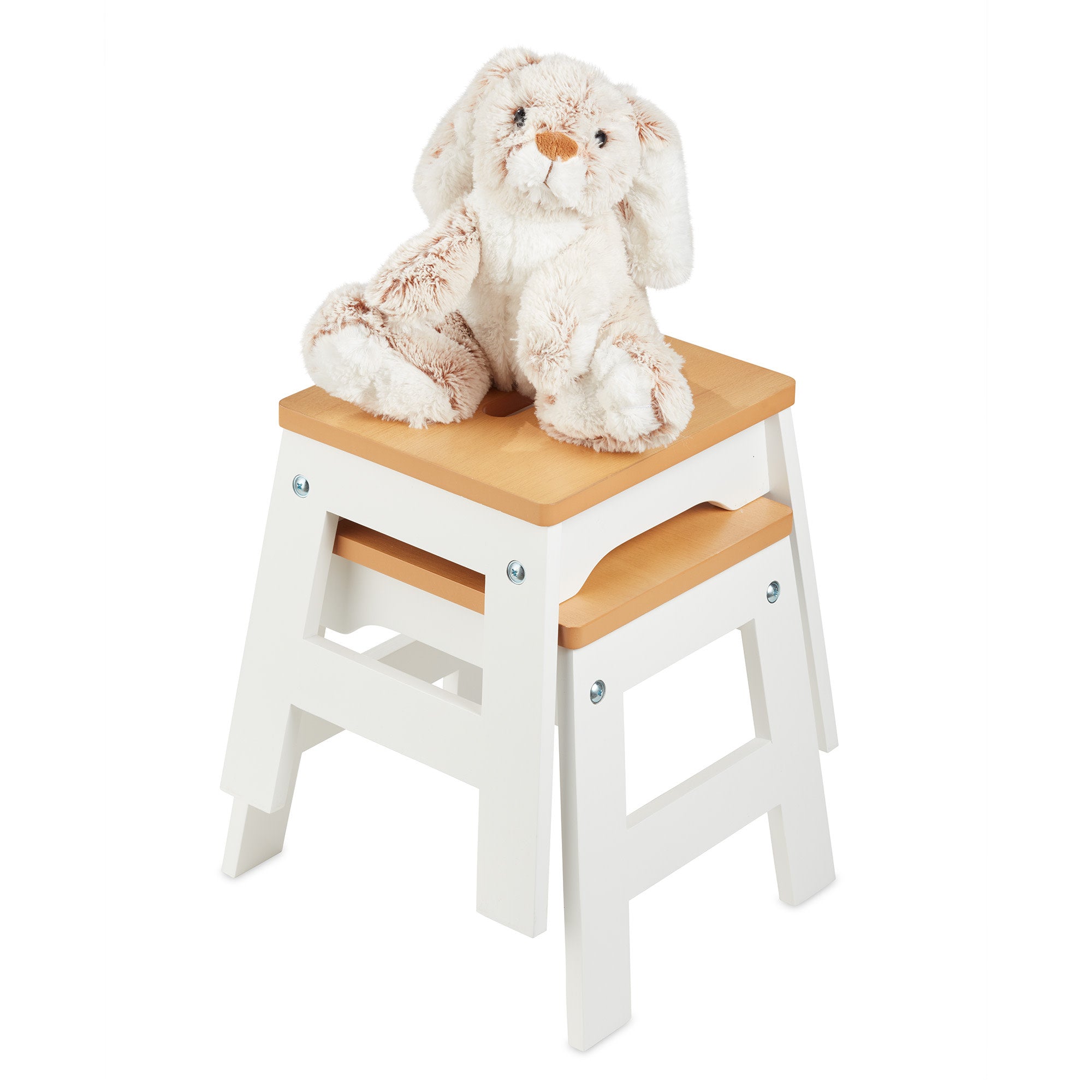 Melissa & Doug Wooden Stools ?C Set of 2 - Image 3