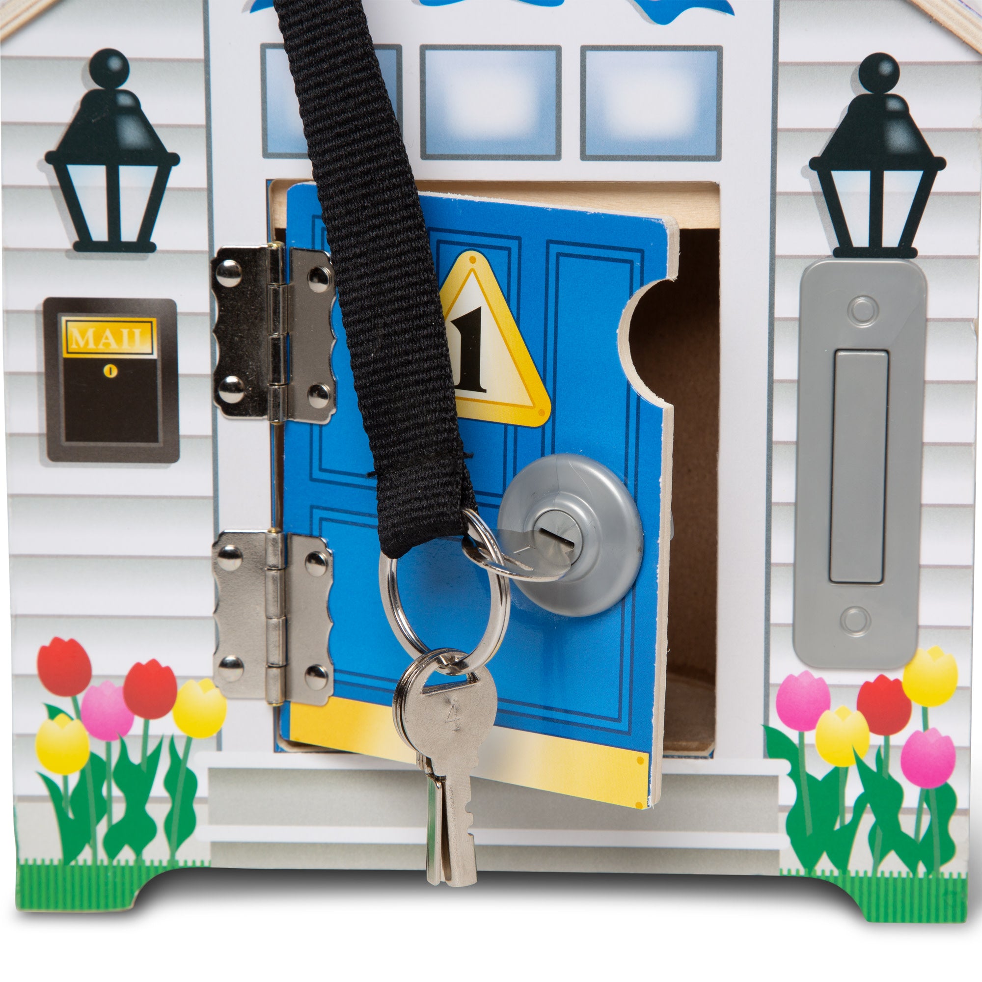 Melissa & Doug Wooden Doorbell House - Image 3