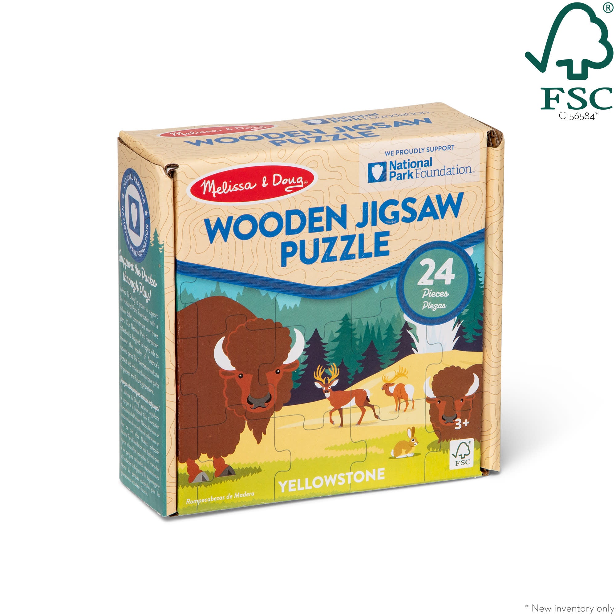 Melissa & Doug Yellowstone National Park Wooden Jigsaw Puzzle ?C 24 Pieces - Image 3