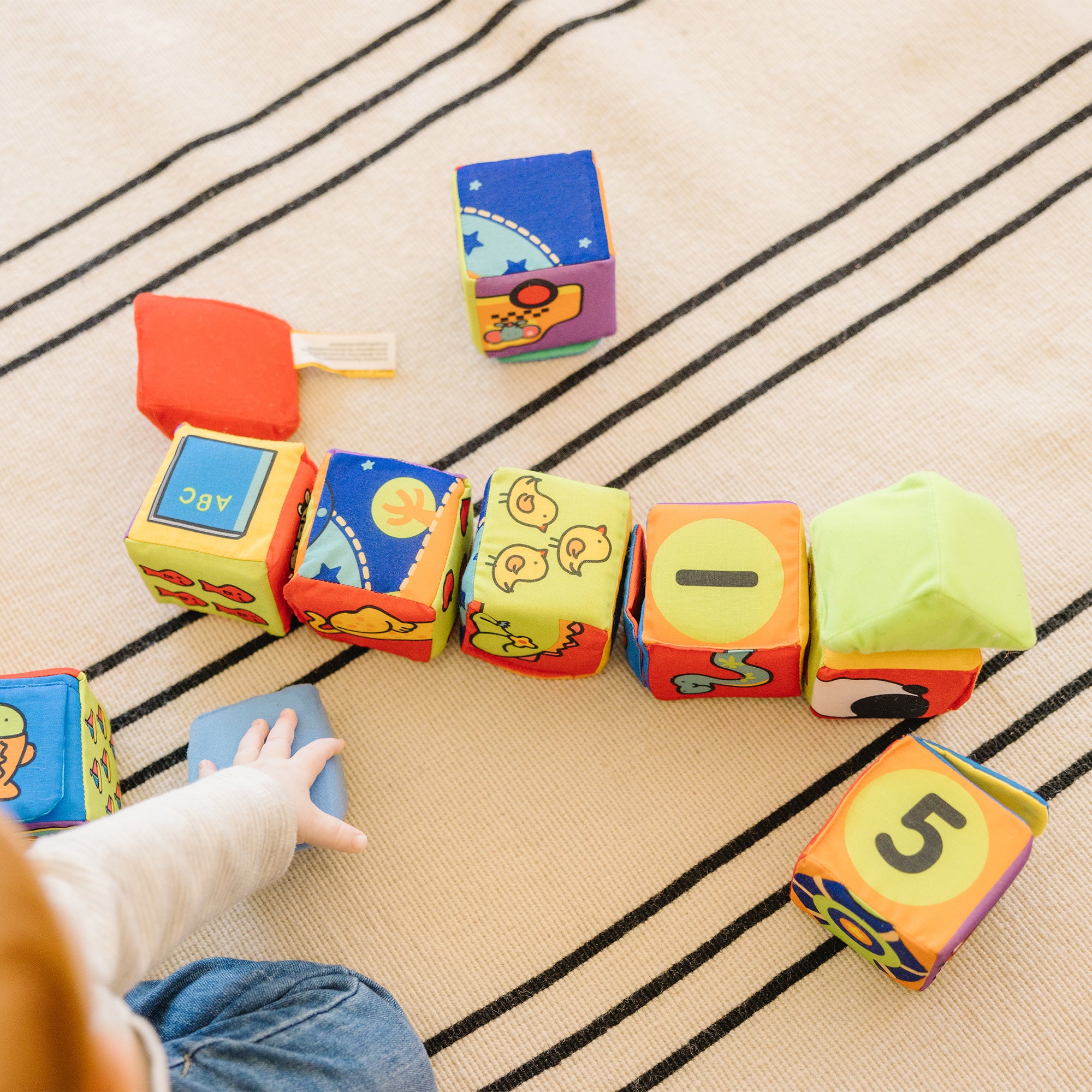 Melissa & Doug K's Kids Match and Build Soft Blocks - Image 6