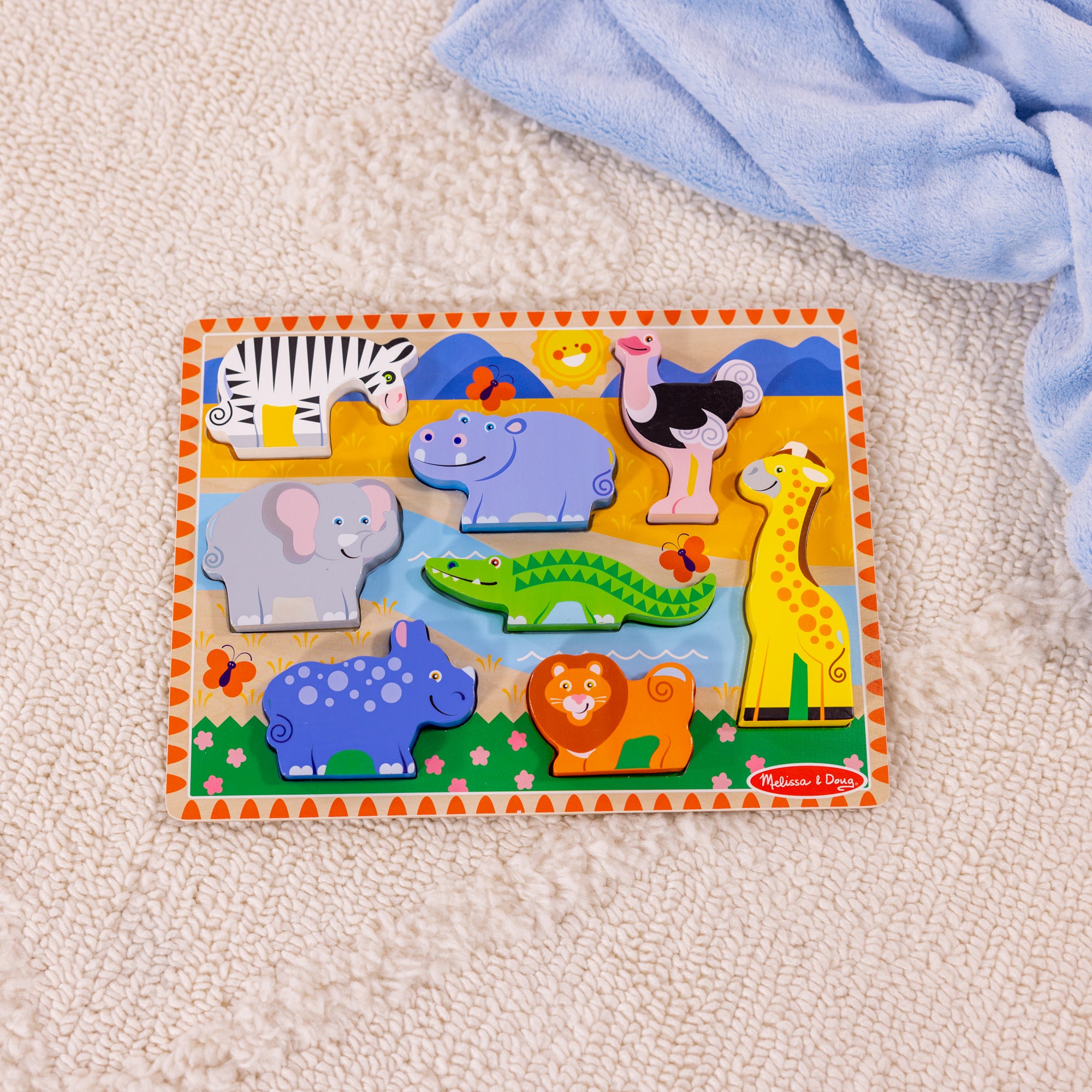 Melissa & Doug Safari Chunky Puzzle - 8 Pieces - Image 9