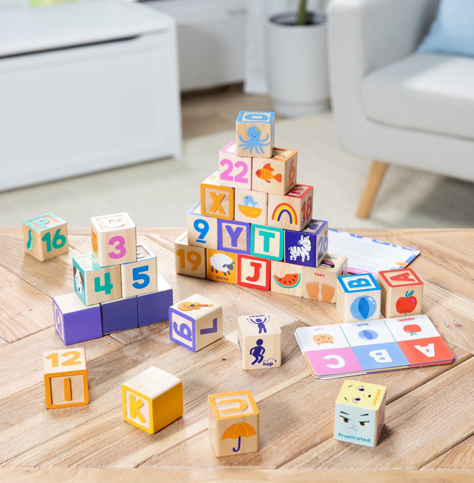 Melissa & Doug Ms. Rachel? Wooden Learning Blocks - Image 9