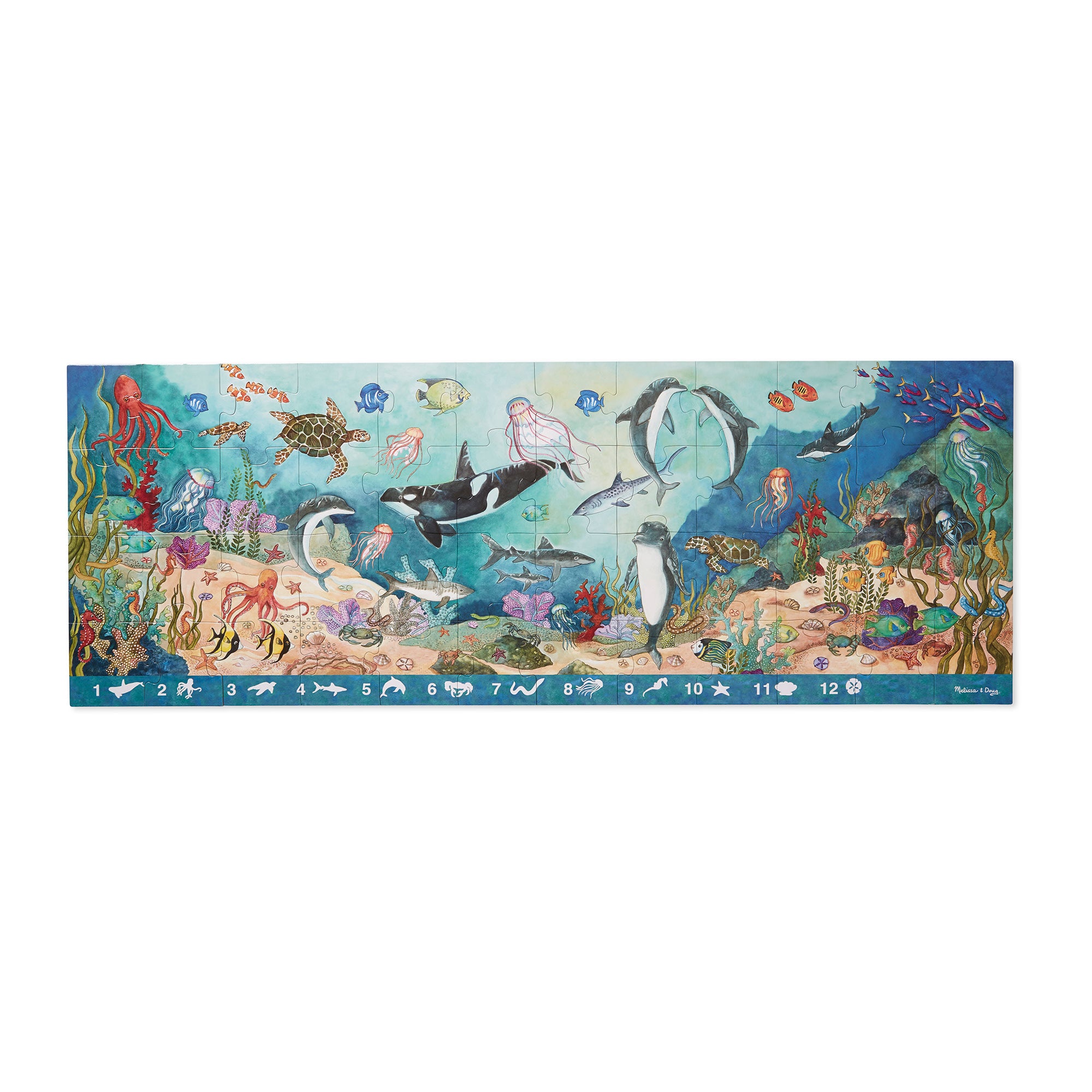 Melissa & Doug Search & Find Beneath the Waves Floor Puzzle - 48 Pieces