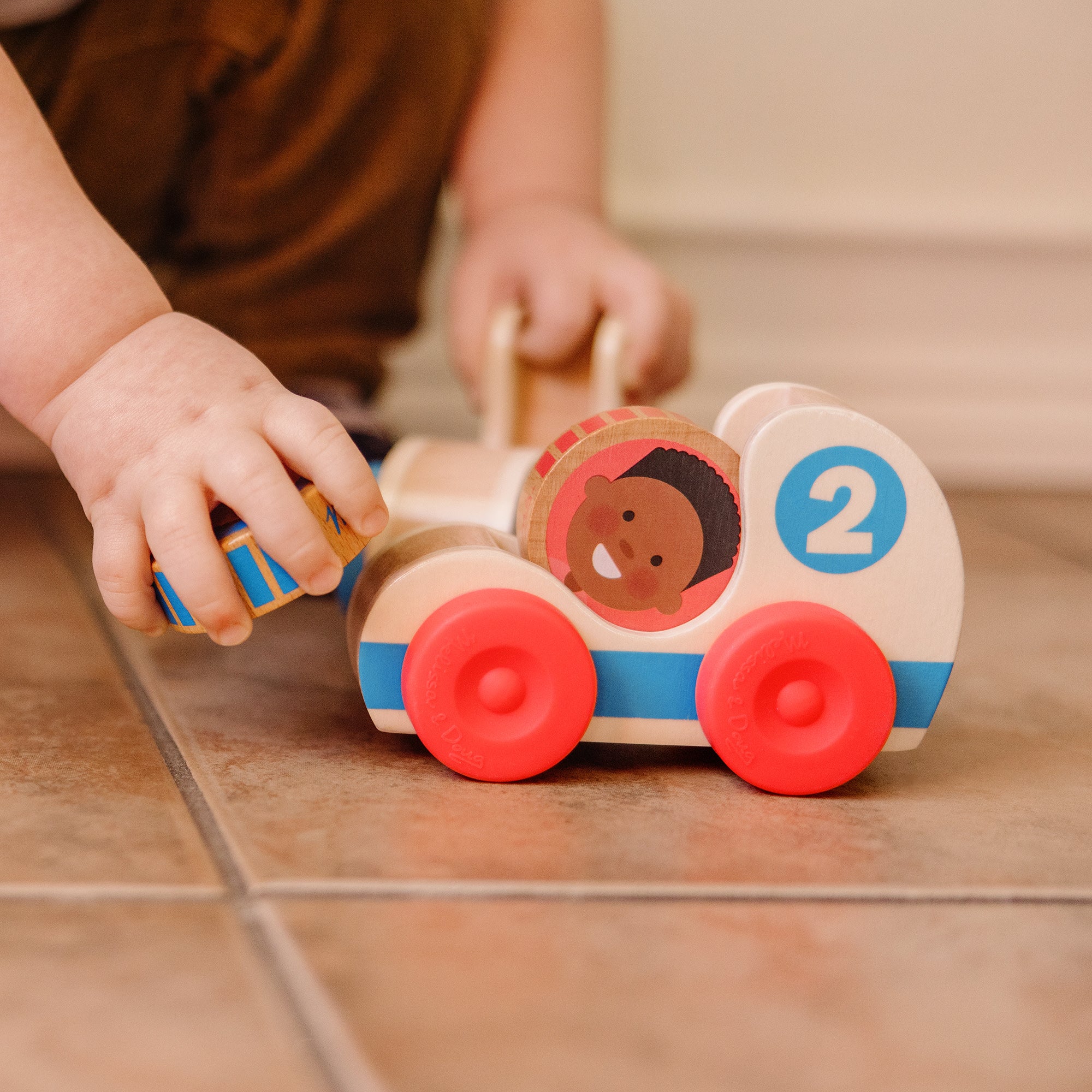 Melissa & Doug GO Tots Wooden Race Cars - Image 6