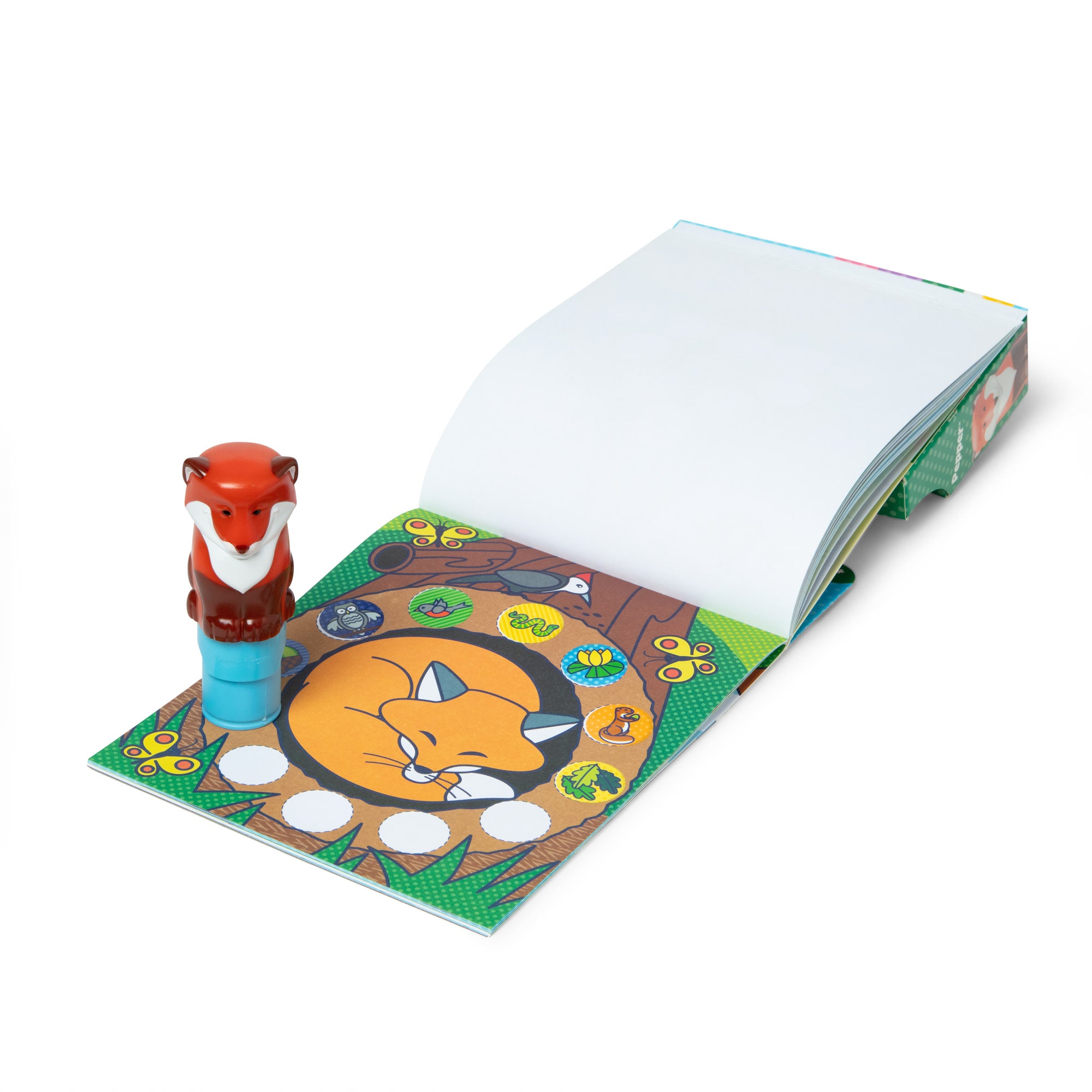 Melissa & Doug Sticker WOW!? Activity Pad & Sticker Stamper - Fox - Image 2