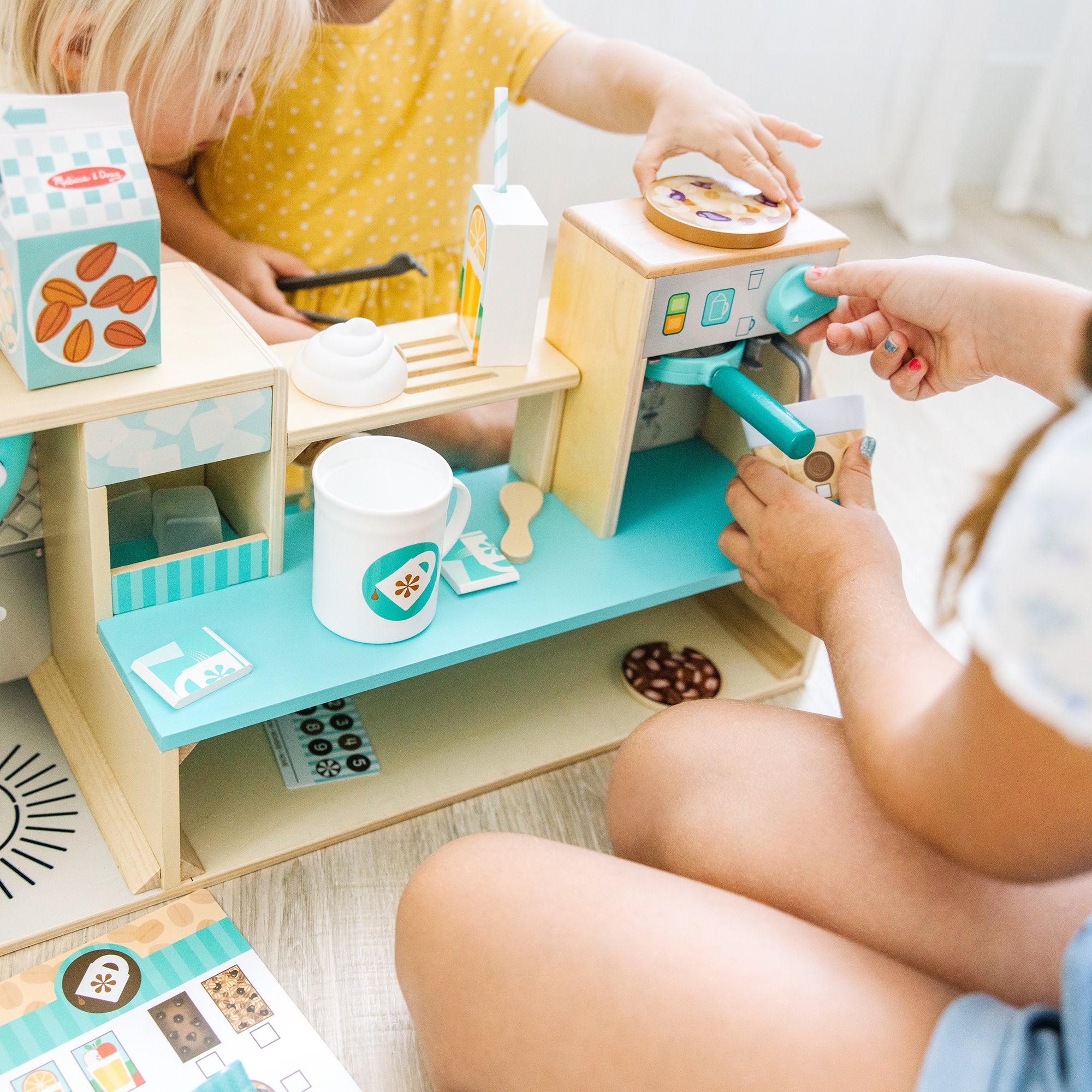 Melissa & Doug Wooden Cafe Barista Coffee Shop - Image 7