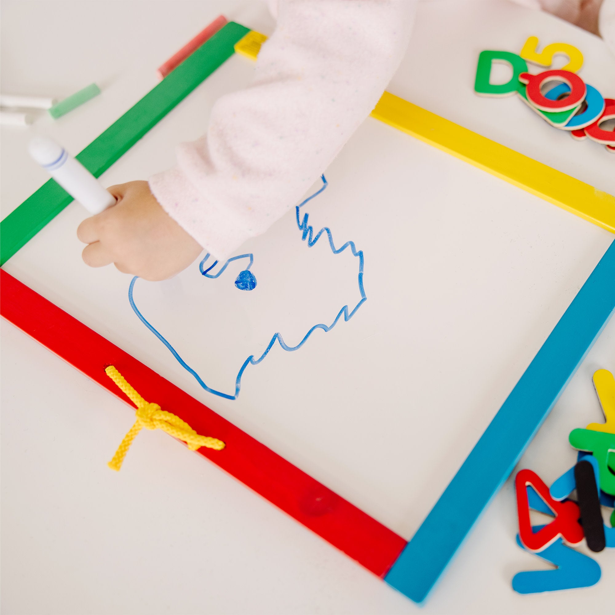 Melissa & Doug Magnetic Chalkboard & Dry-Erase Board (Uppercase) - Image 5
