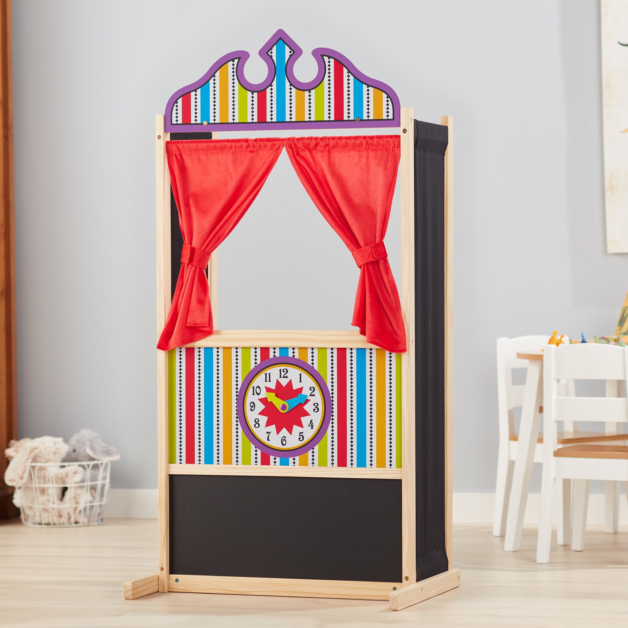 Melissa & Doug Wooden Deluxe Puppet Theater - Image 9