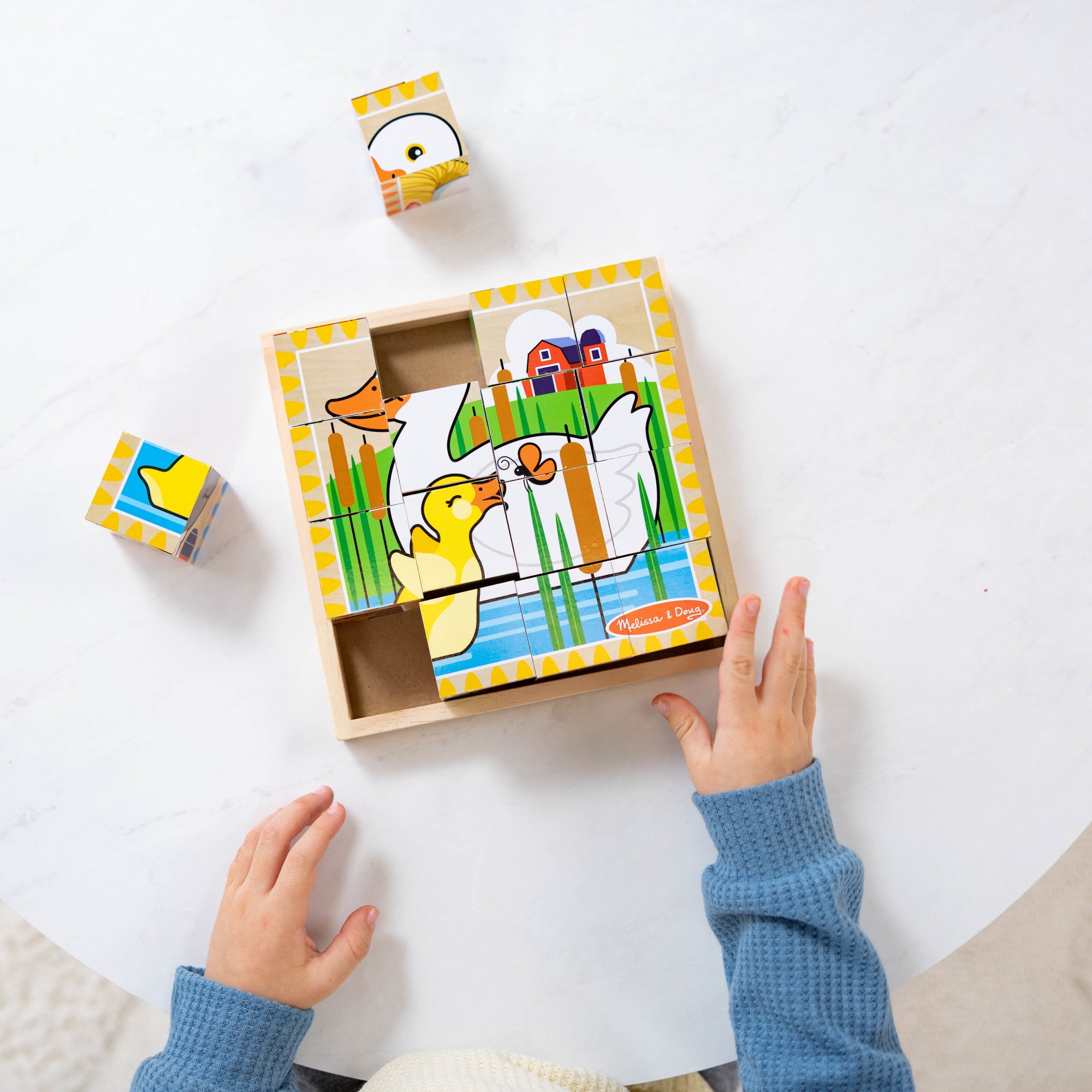 Melissa & Doug Farm Cube Puzzle - 16 Pieces - Image 2