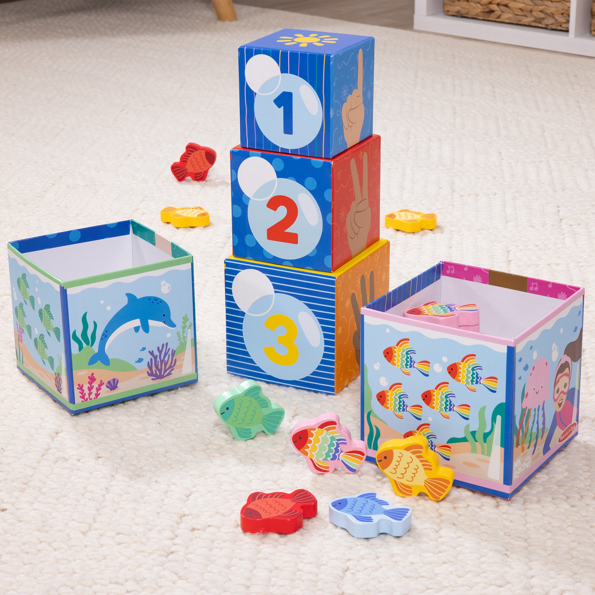 Melissa & Doug Ms. Rachel? Sort & Count Nesting Blocks - Image 9