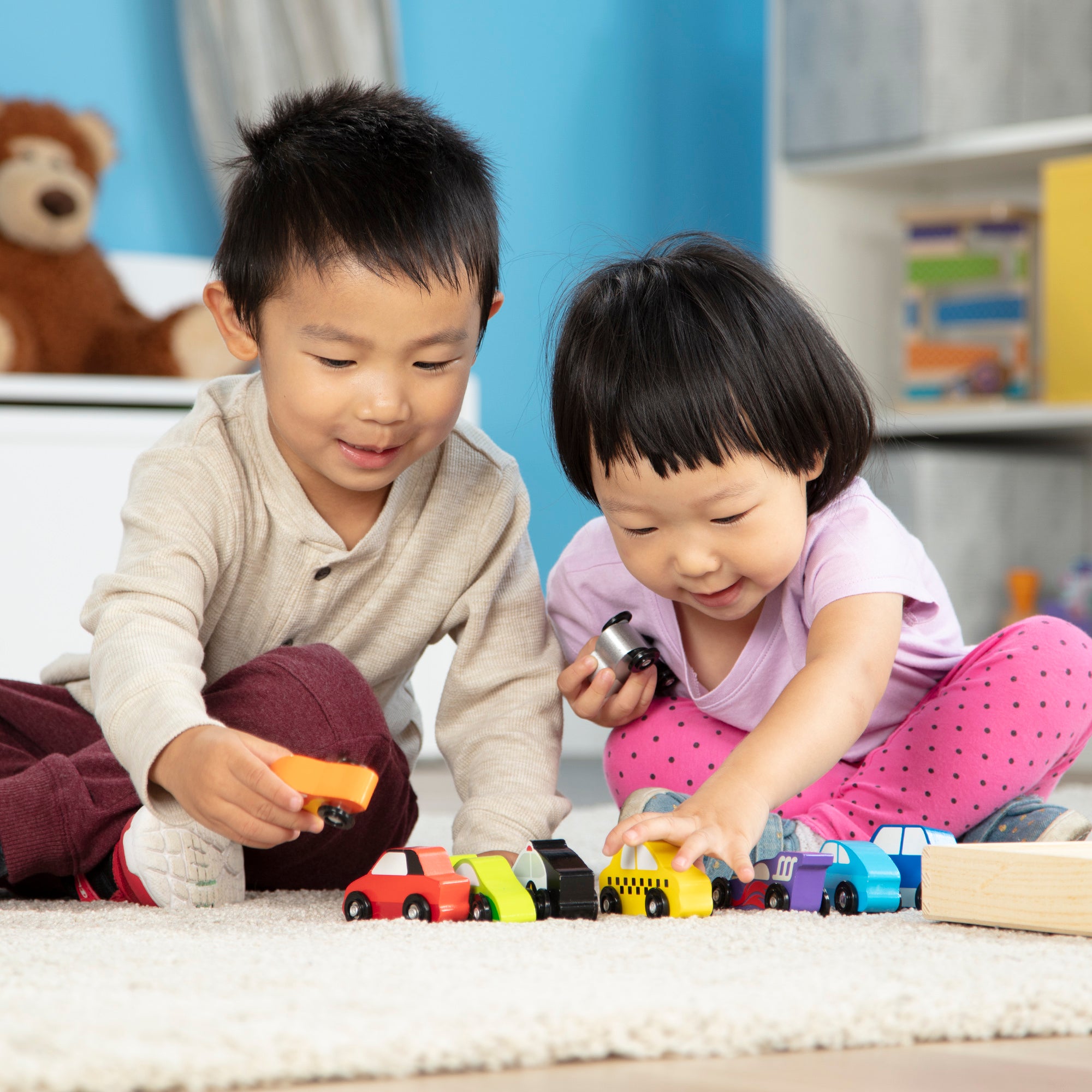 Melissa & Doug Wooden Vehicle Set - Image 2