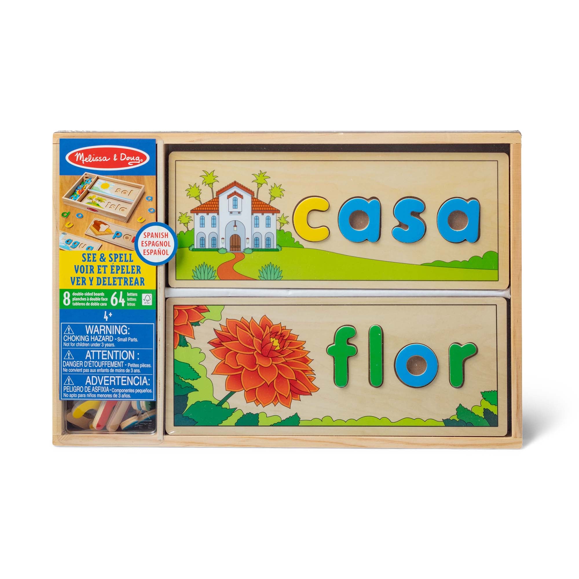 Melissa & Doug Spanish See & Spell Learning Toy - Image 3
