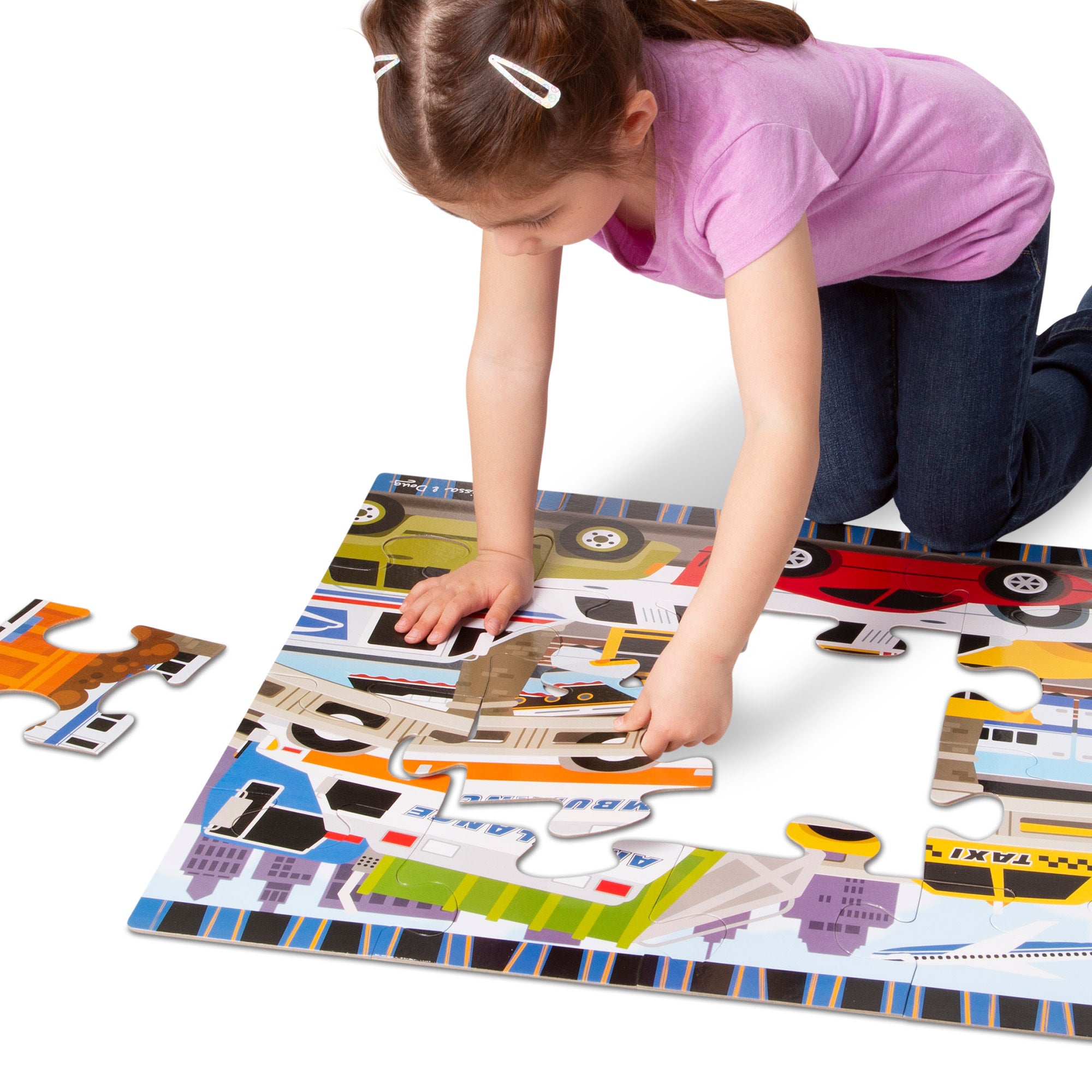 Melissa & Doug Traffic Jam Floor Puzzle - 24 Pieces - Image 7