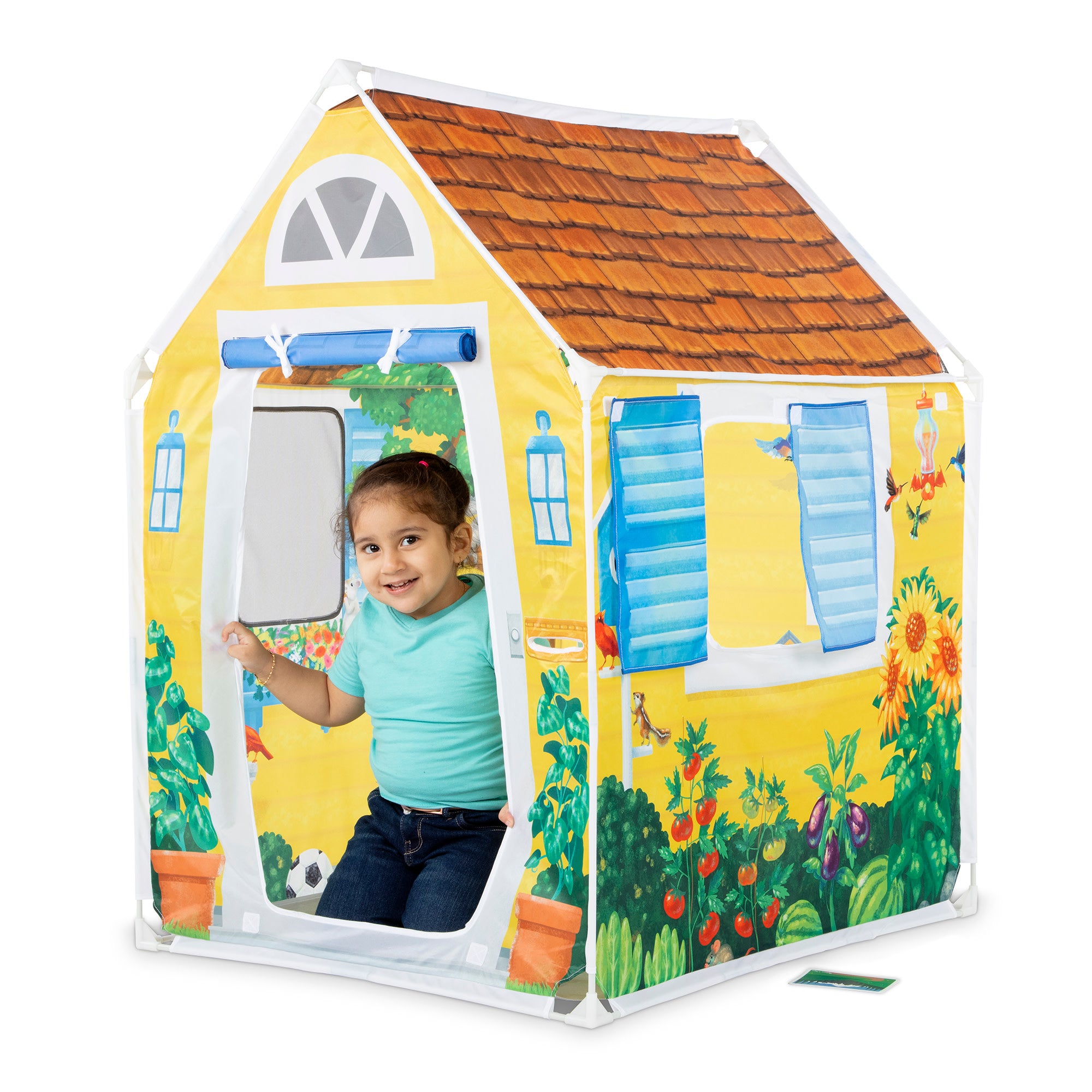 Melissa & Doug Cozy Cottage Play Tent - Image 4