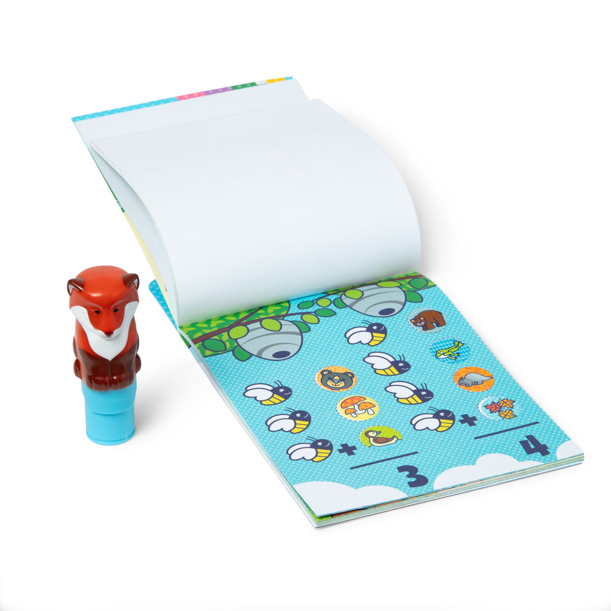 Melissa & Doug Sticker WOW!? Activity Pad & Sticker Stamper - Fox - Image 3