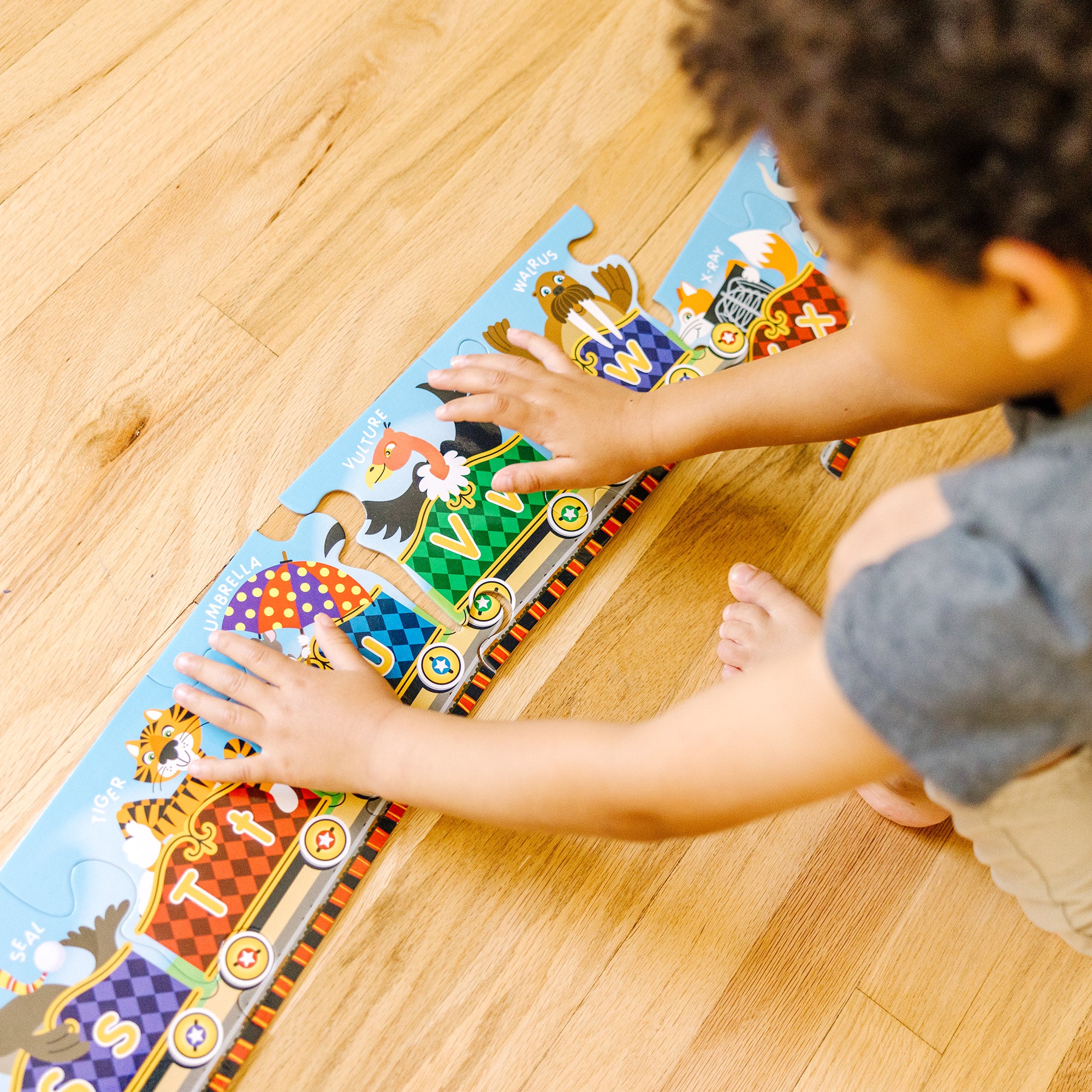 Melissa & Doug Alphabet Express Floor Puzzle - 27 Pieces - Image 4