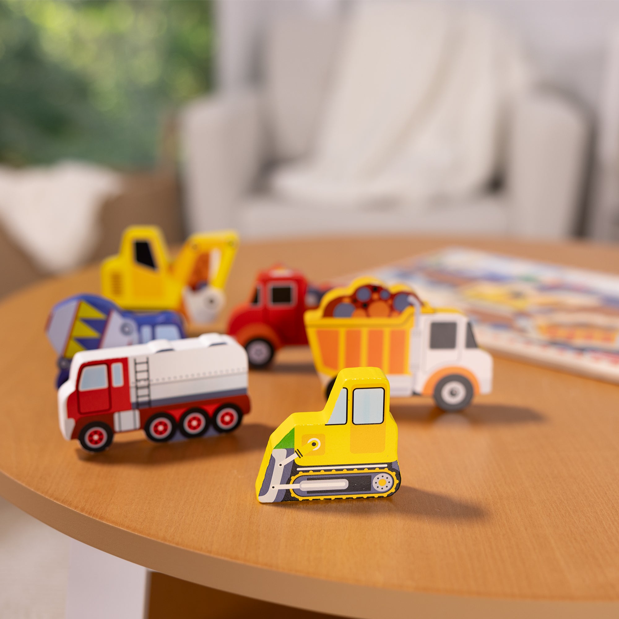 Melissa & Doug Construction Chunky Puzzle - 6 Pieces - Image 9