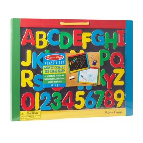 Melissa & Doug Magnetic Chalkboard & Dry-Erase Board (Uppercase)